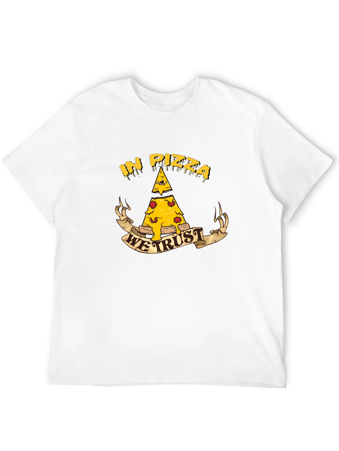 Black In Pizza We Trust T-Shirt - Funny Foodie Tee view 12