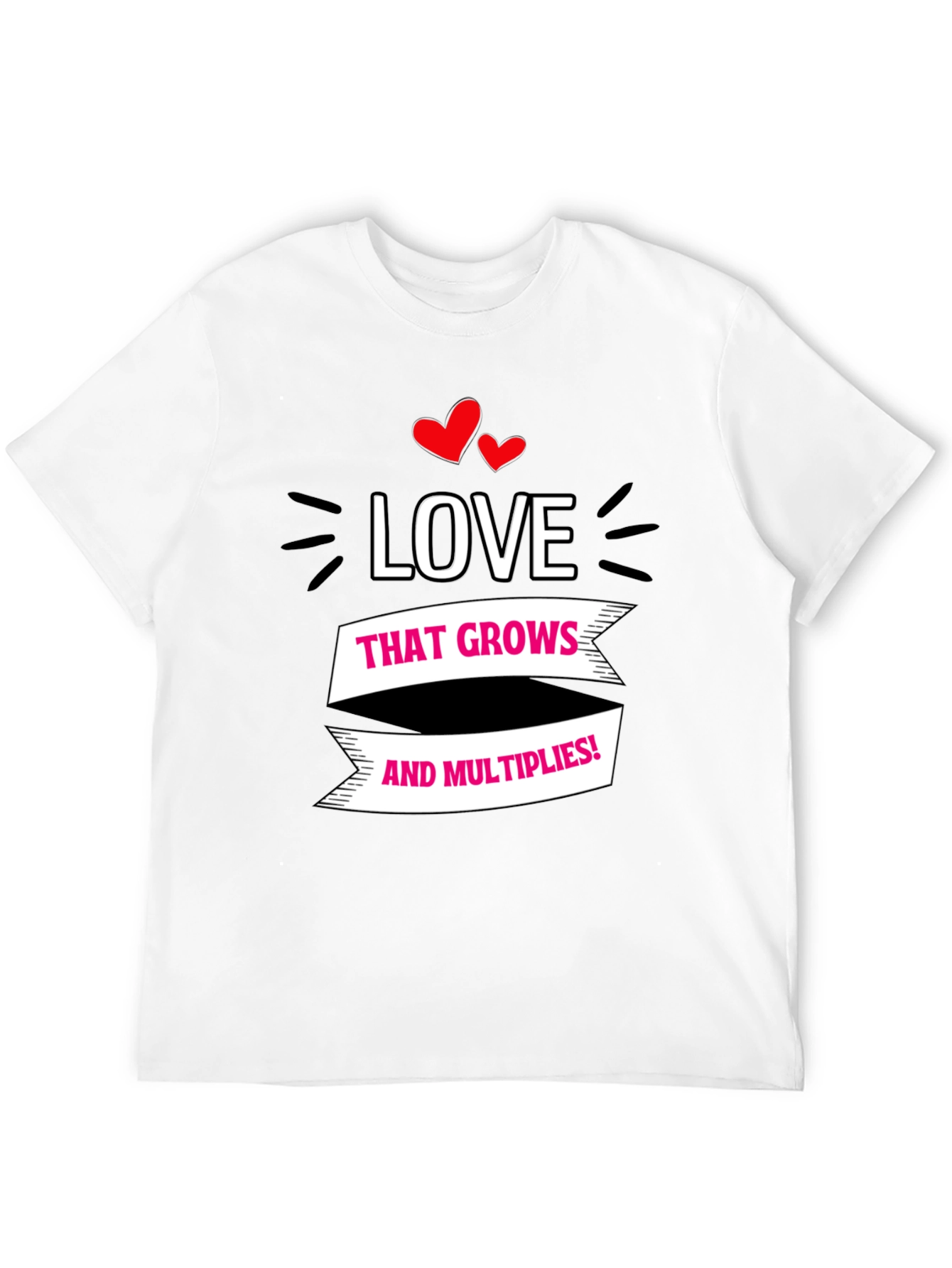 Black Love Grows T-Shirt - Black Cotton Tee view 12