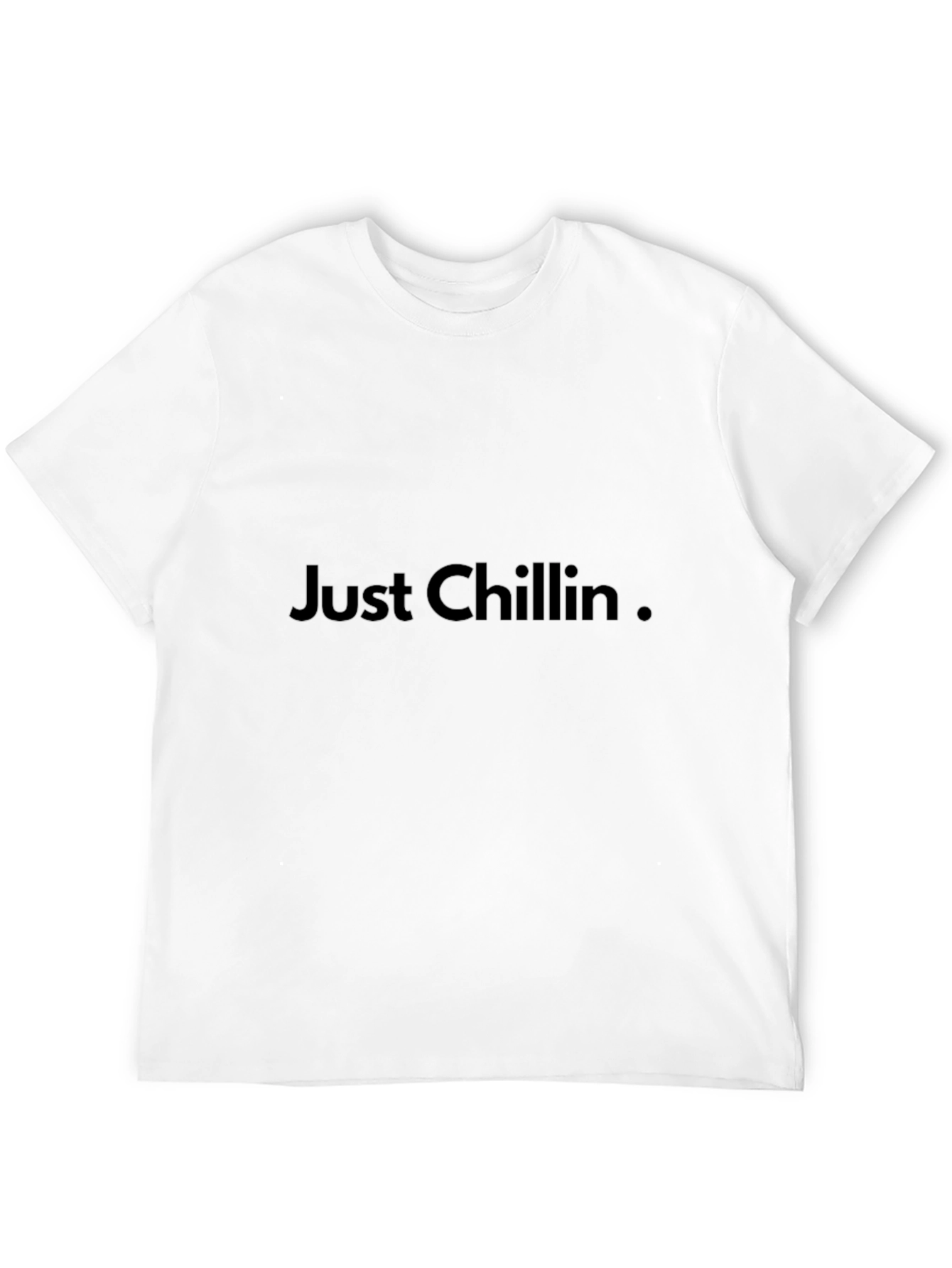 Black Just Chillin' Black Graphic Tee view 12