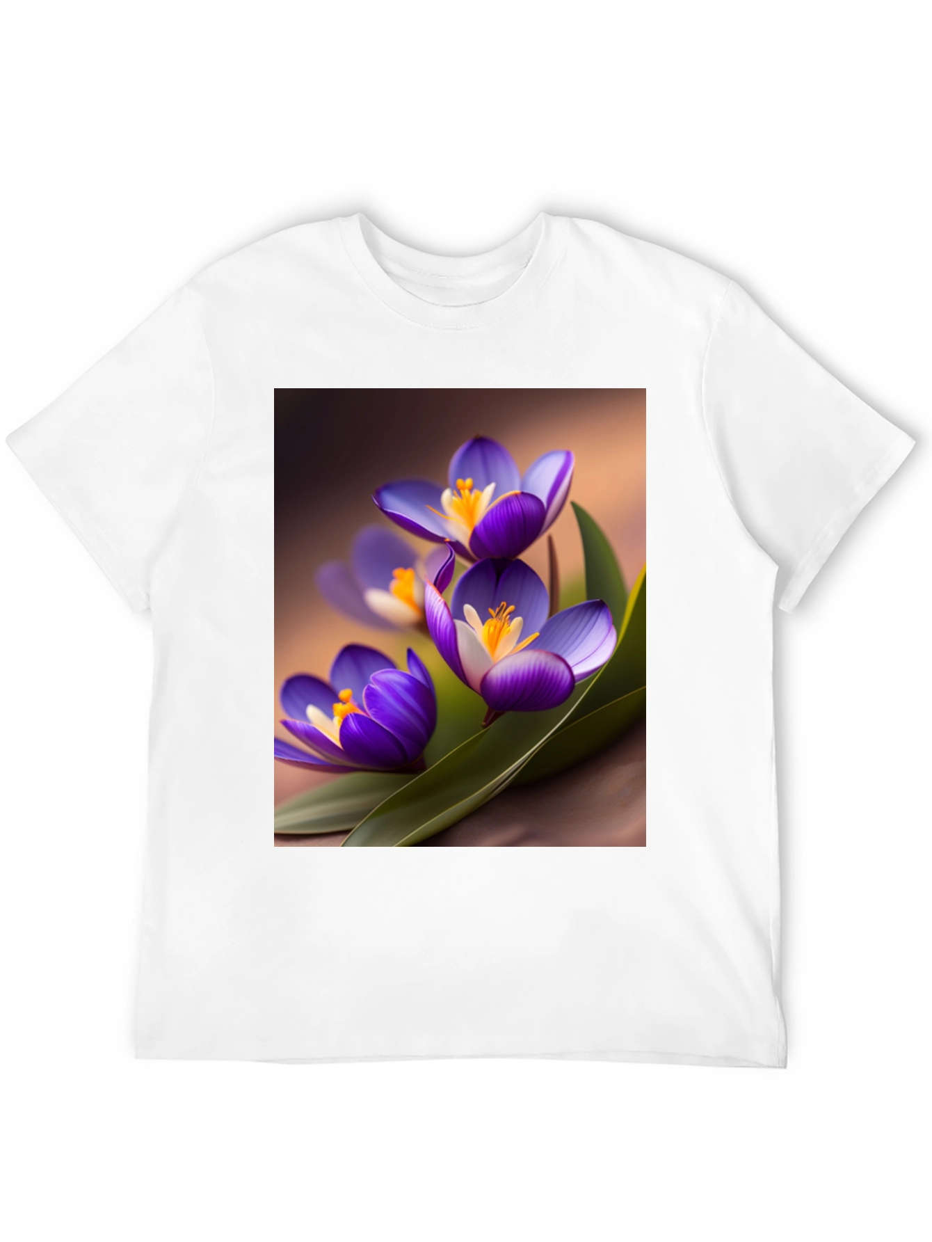 Black Floral Crocus Graphic Tee - Black view 12