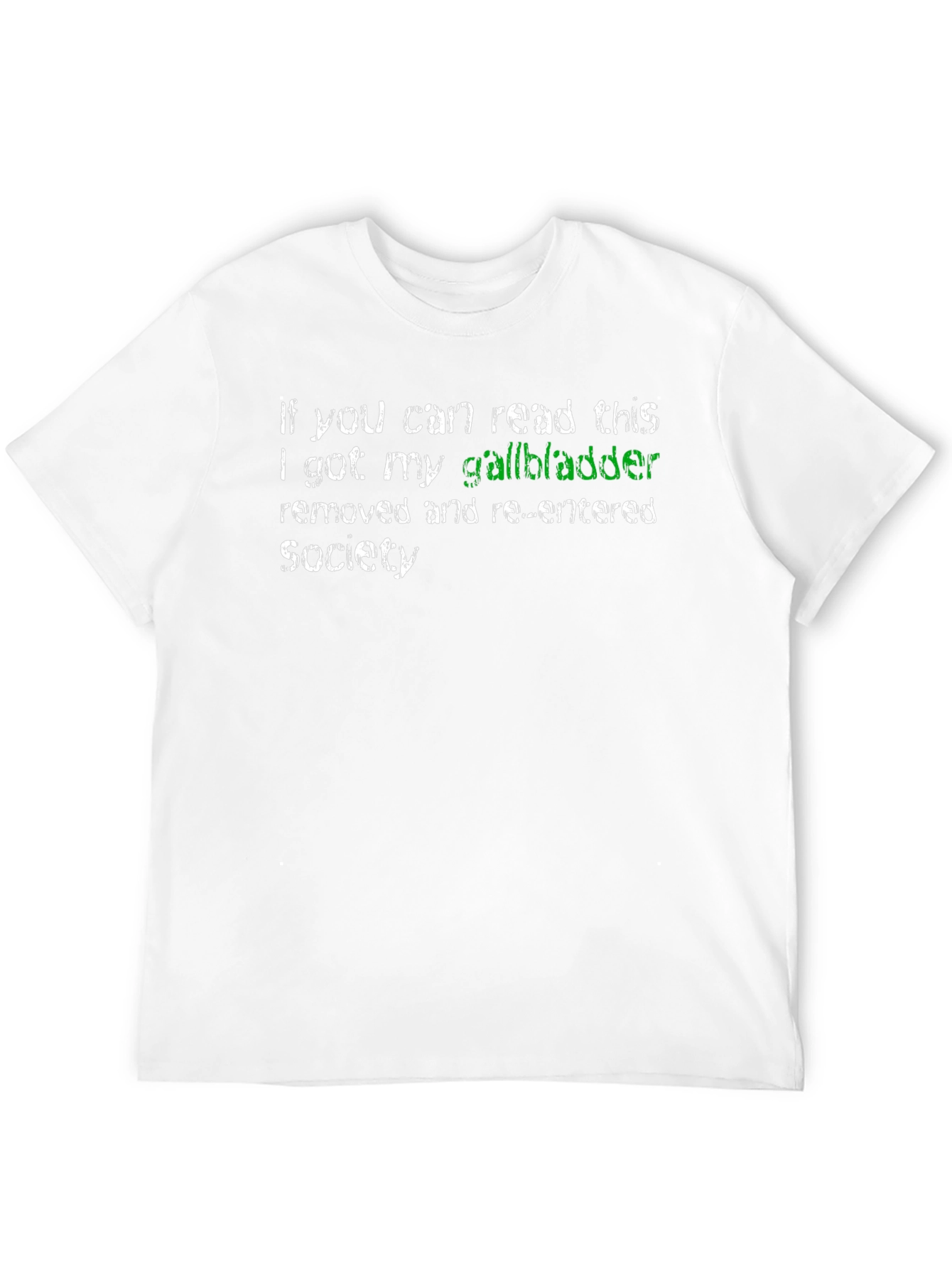 Black Gallbladder Removed Novelty Tee view 12