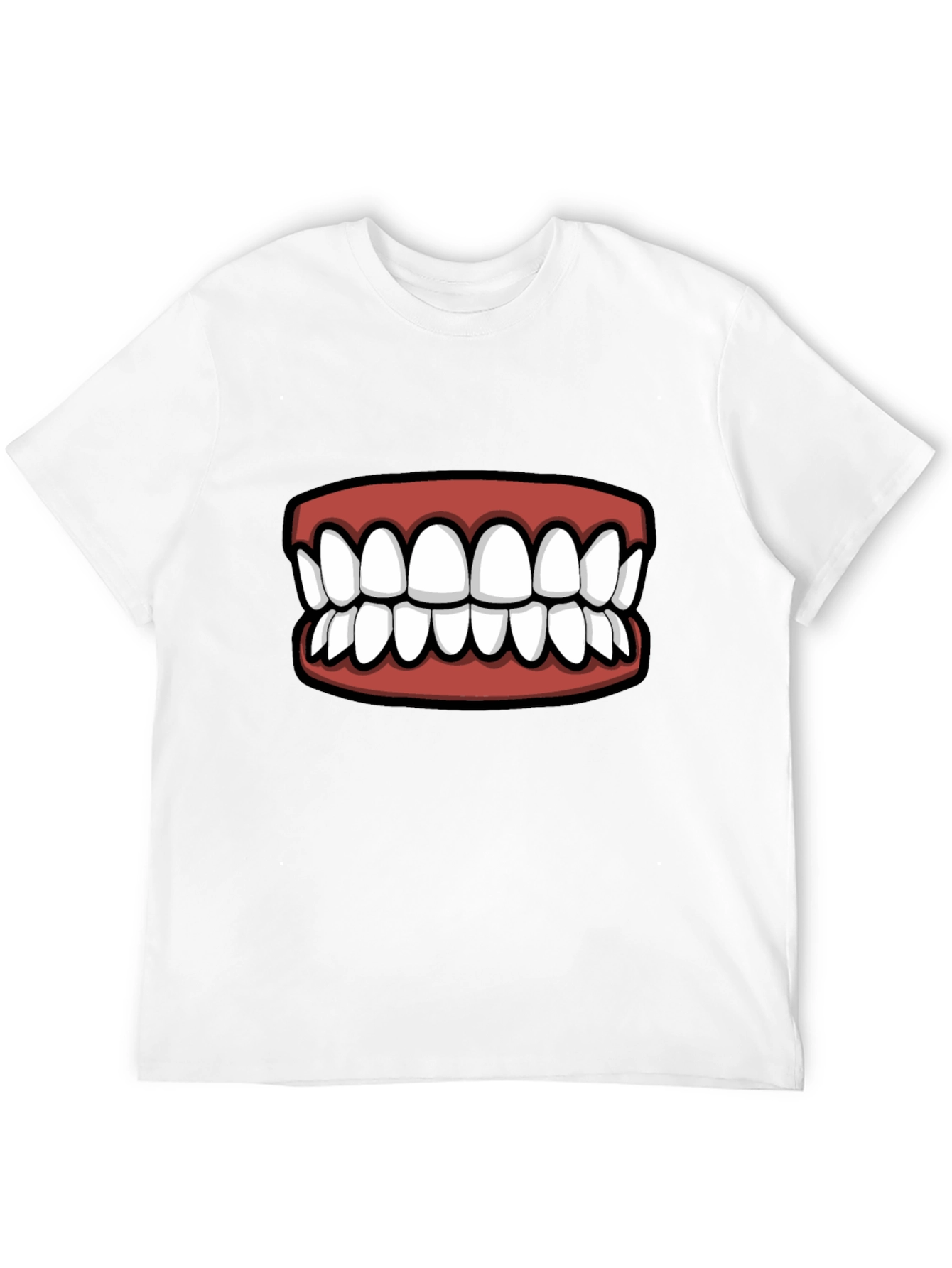 Black Funny Teeth Graphic T-Shirt - Statement Tee view 12