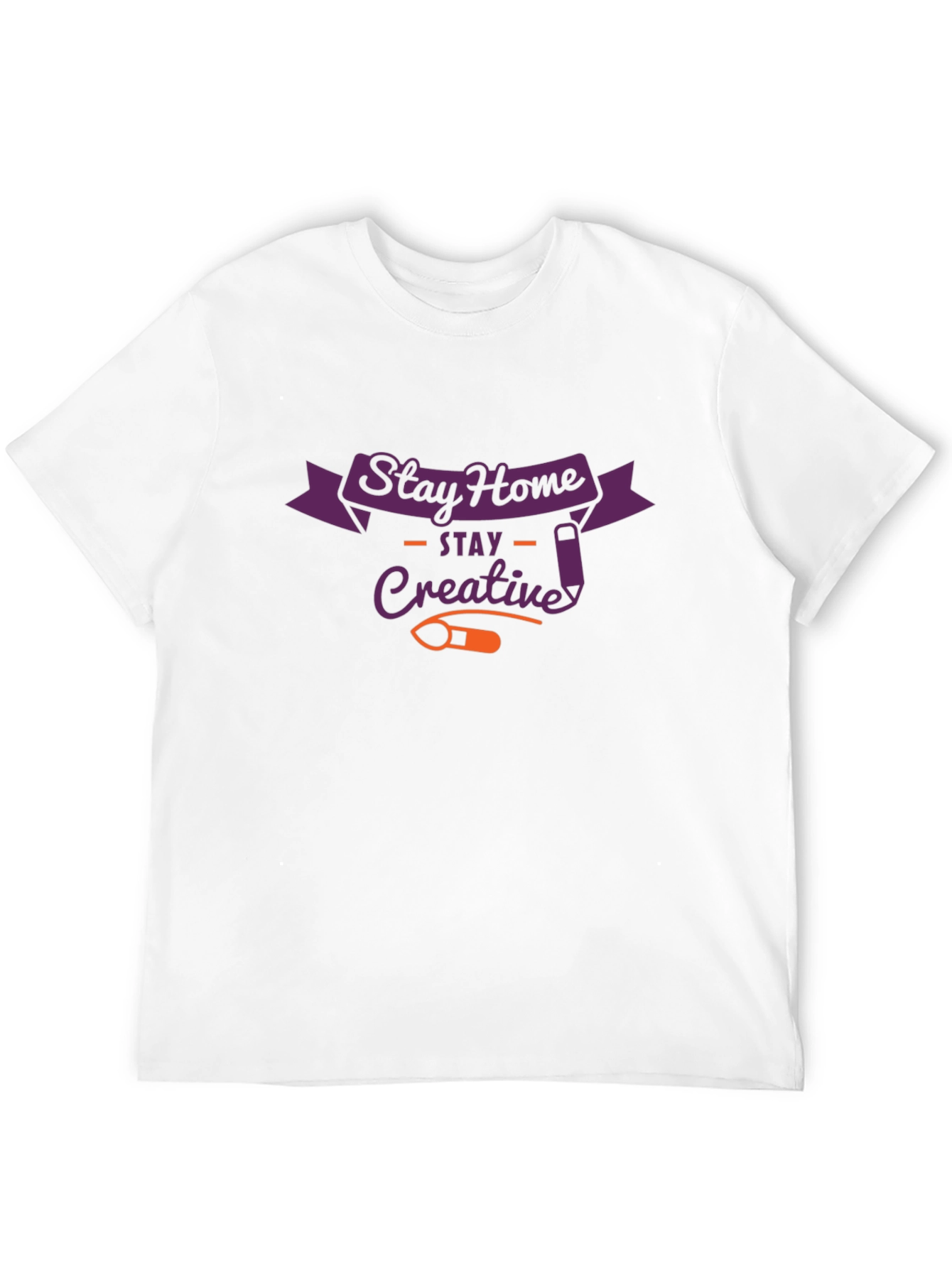 Black Stay Home Creative Black Graphic T-Shirt view 12