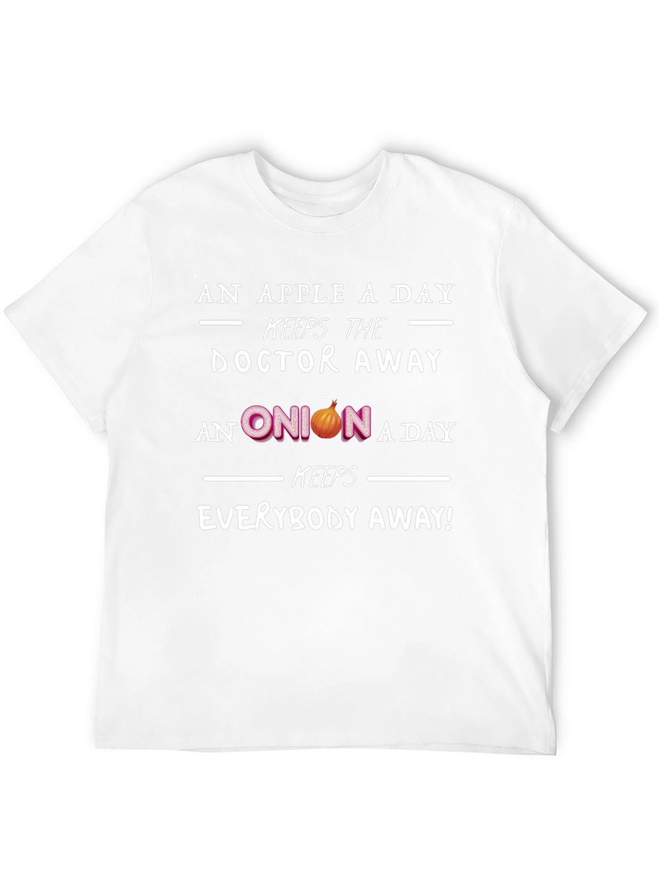 Black Funny Onion T-Shirt - Keeps Everybody Away! view 12
