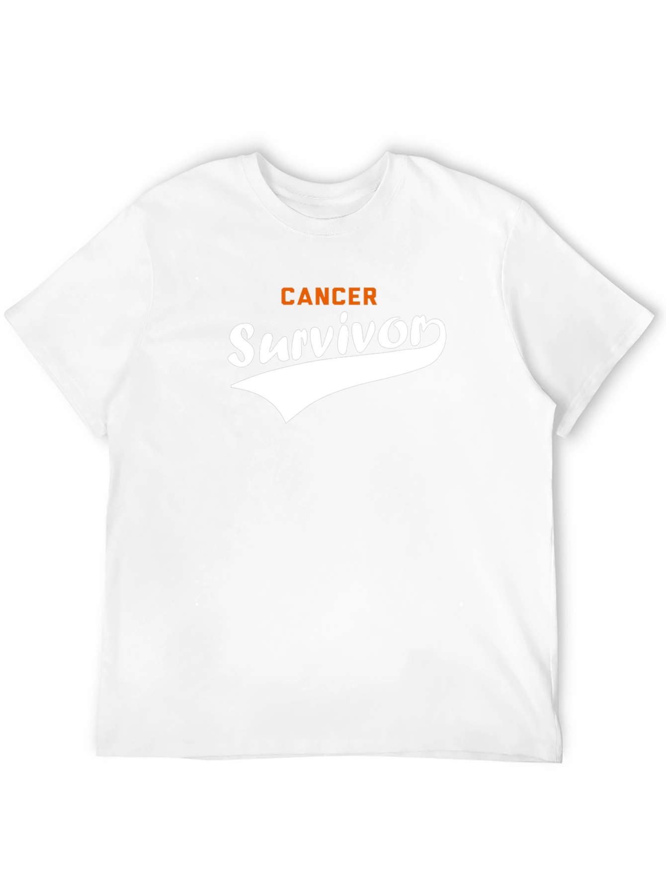 Black Cancer Survivor T-Shirt - Black Cotton Tee view 12