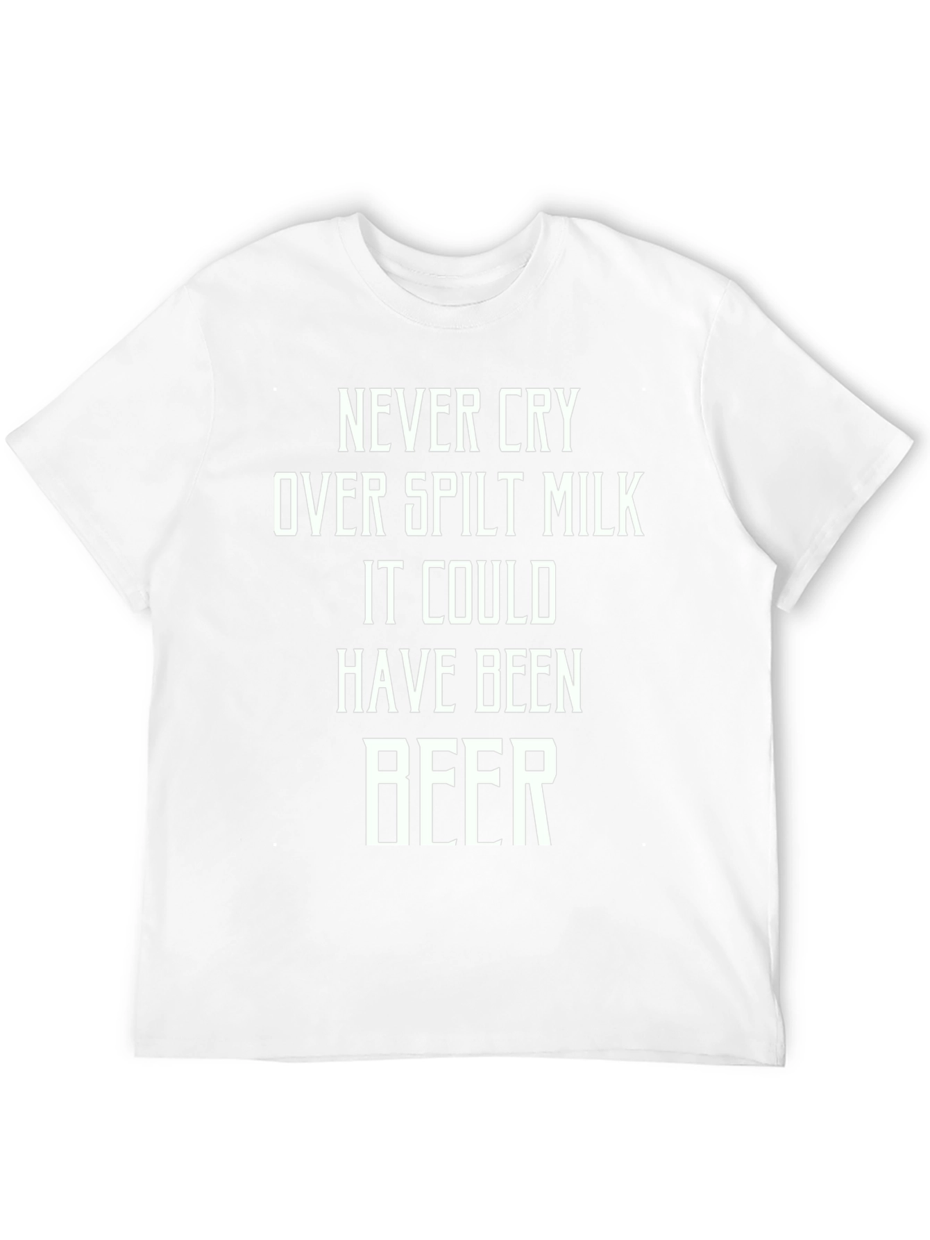 Black Spilt Milk Beer Graphic Tee - Funny Slogan T-Shirt view 12