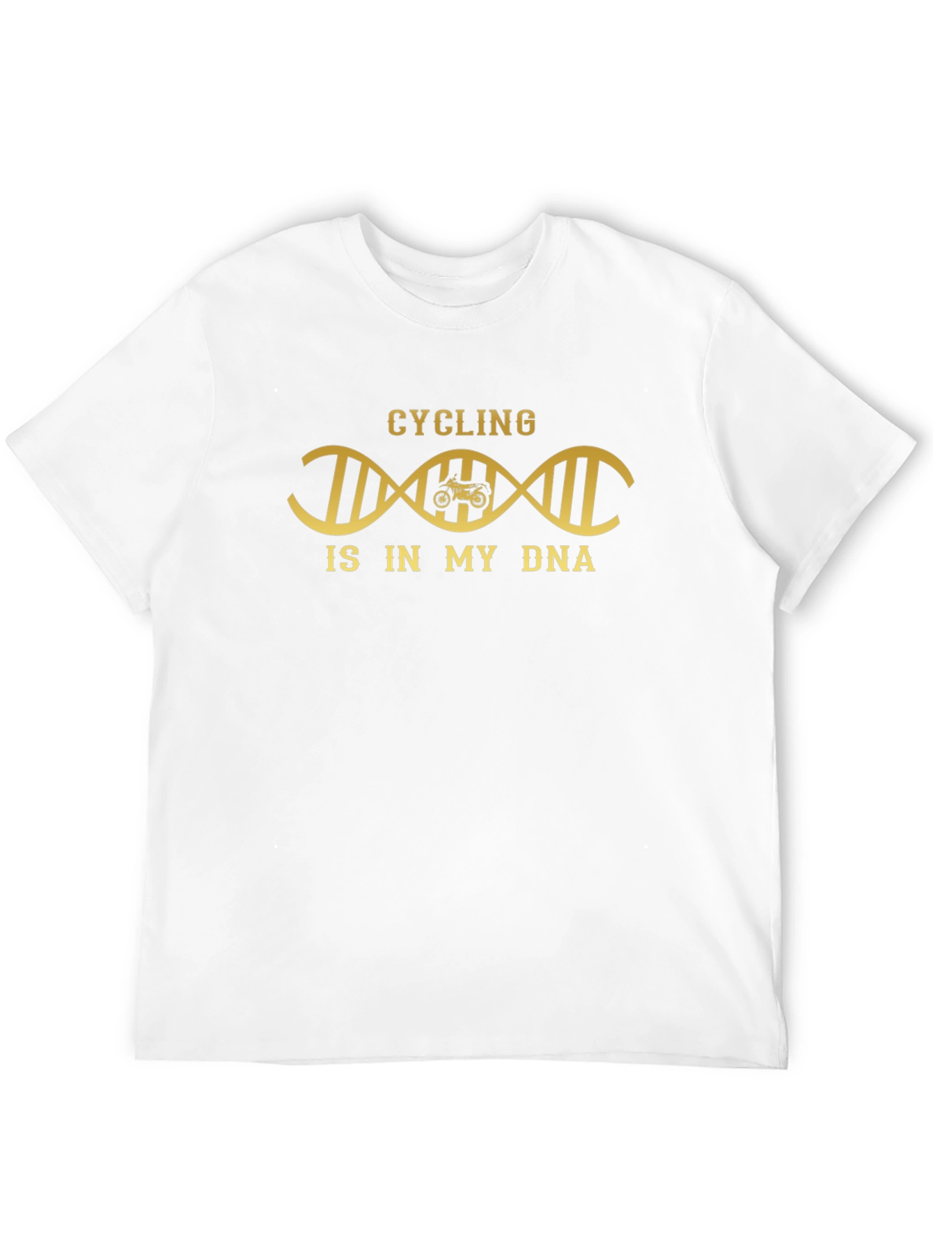 Black Cycling DNA T-Shirt - Black Cotton Tee for Bike Lovers view 12