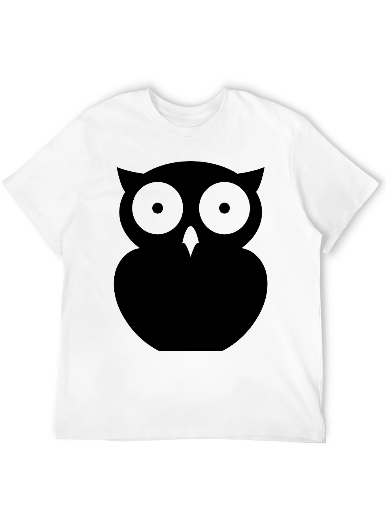 Black Black Owl Graphic Tee - Men's Casual Short Sleeve Shirt view 12