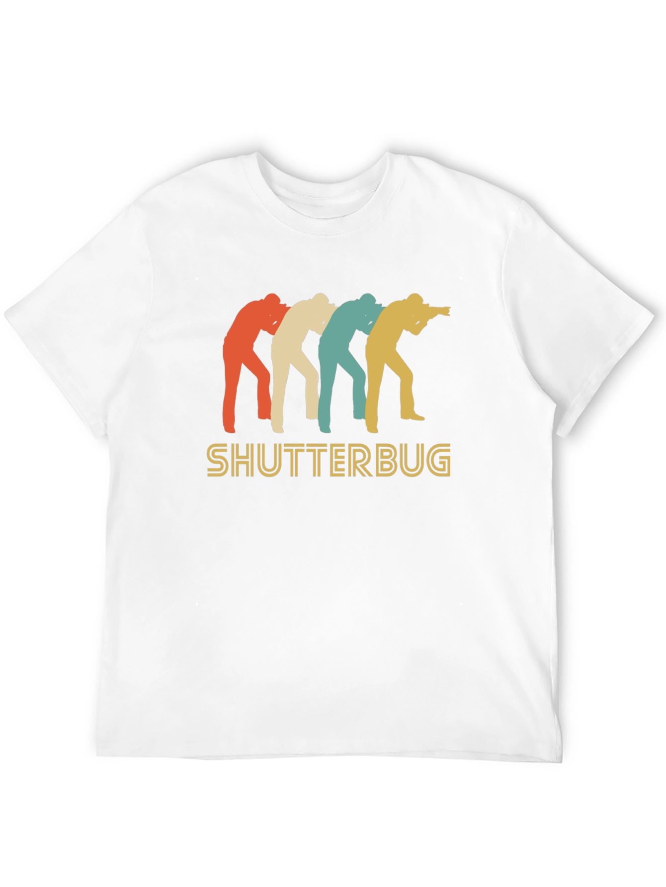Black Shutterbug Retro Style T-Shirt view 12
