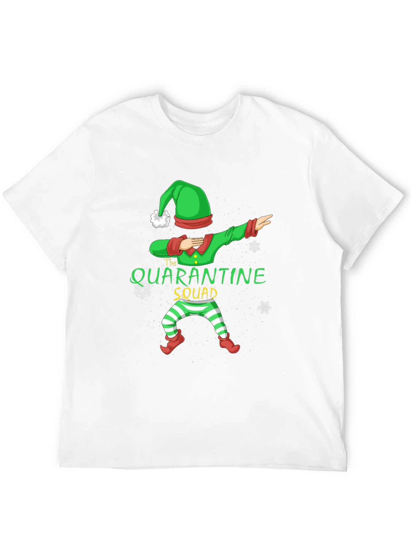 Black Quarantine Squad Elf T-Shirt - Holiday Fun view 12