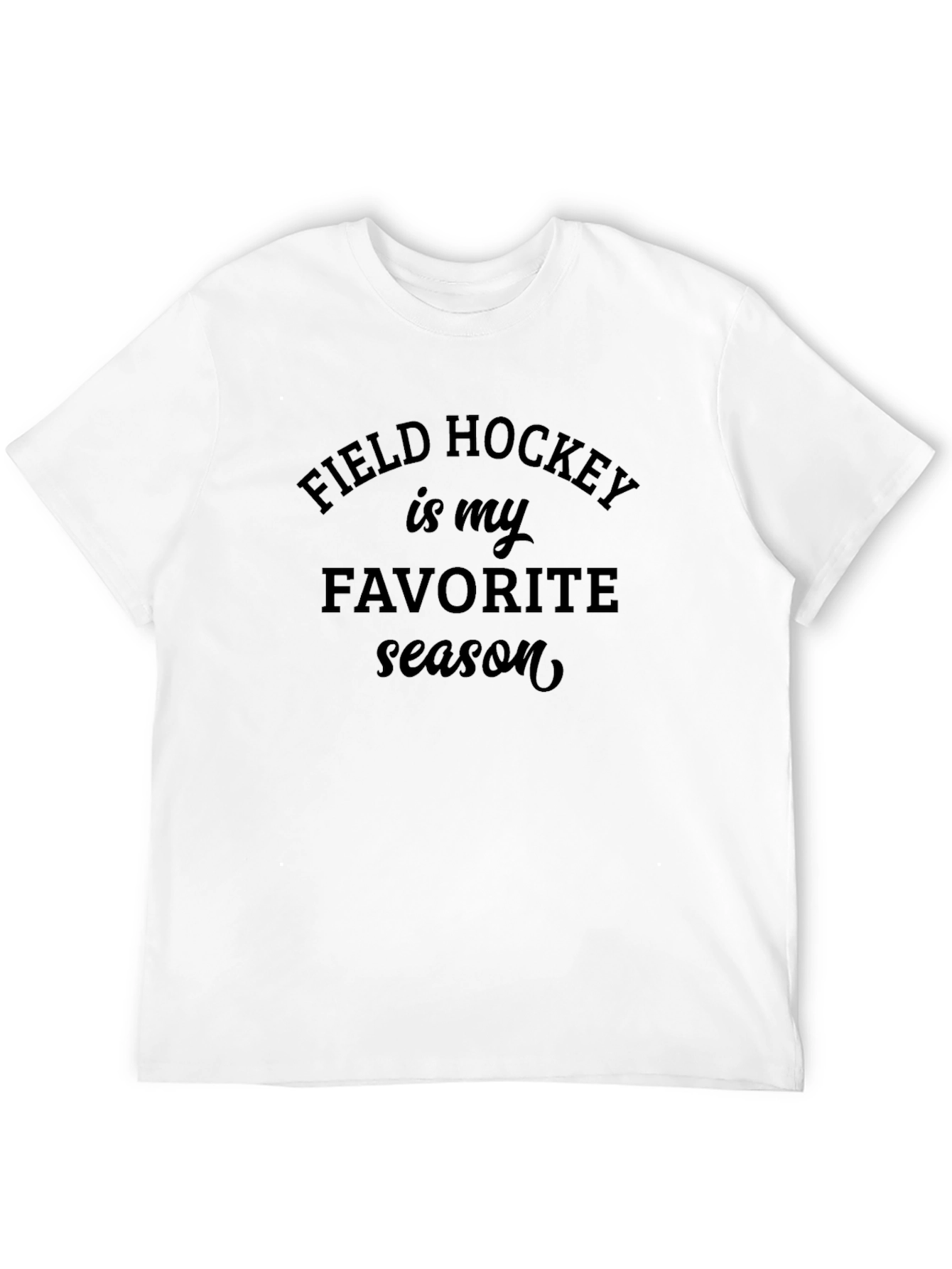 Black Field Hockey Favorite Season Graphic Tee view 12