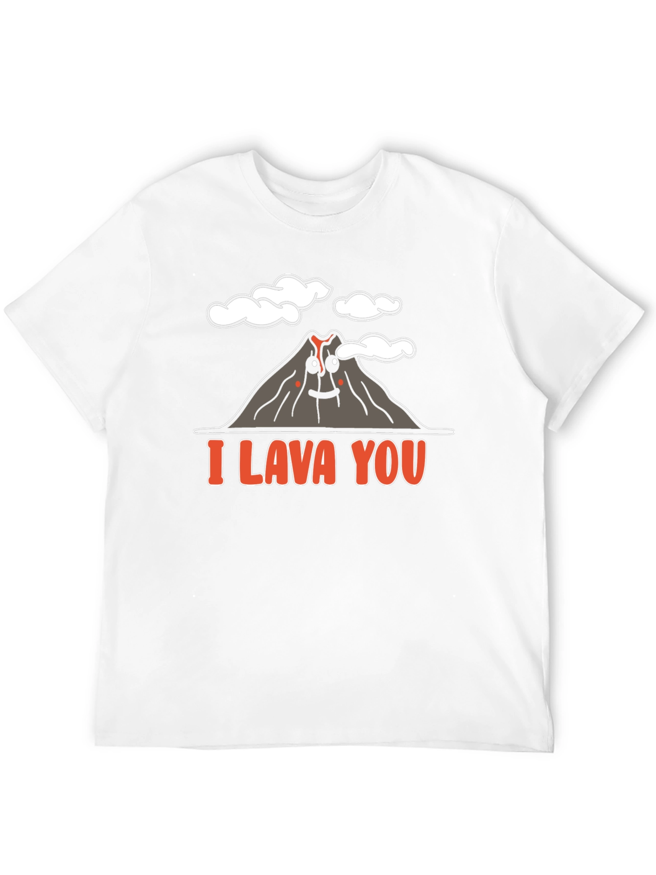 Black I Lava You Graphic T-Shirt - Volcano Love Pun view 12