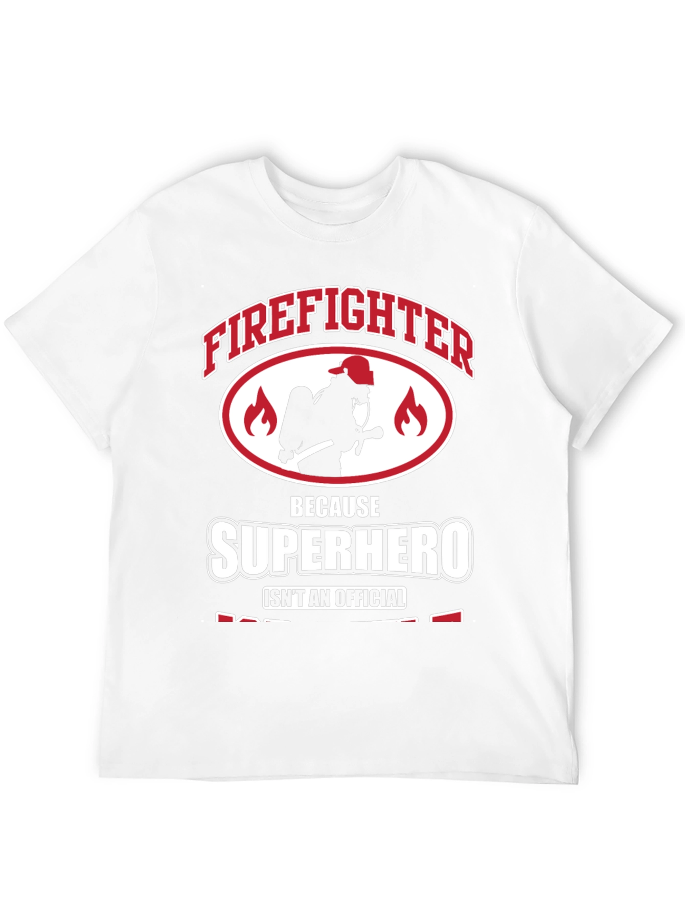 Black Firefighter Superhero Graphic Tee - Heroic Design view 12
