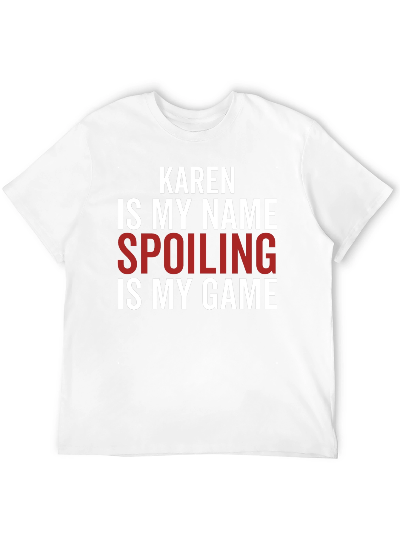 Black Karen Spoiling is My Game Funny Slogan T-Shirt view 12