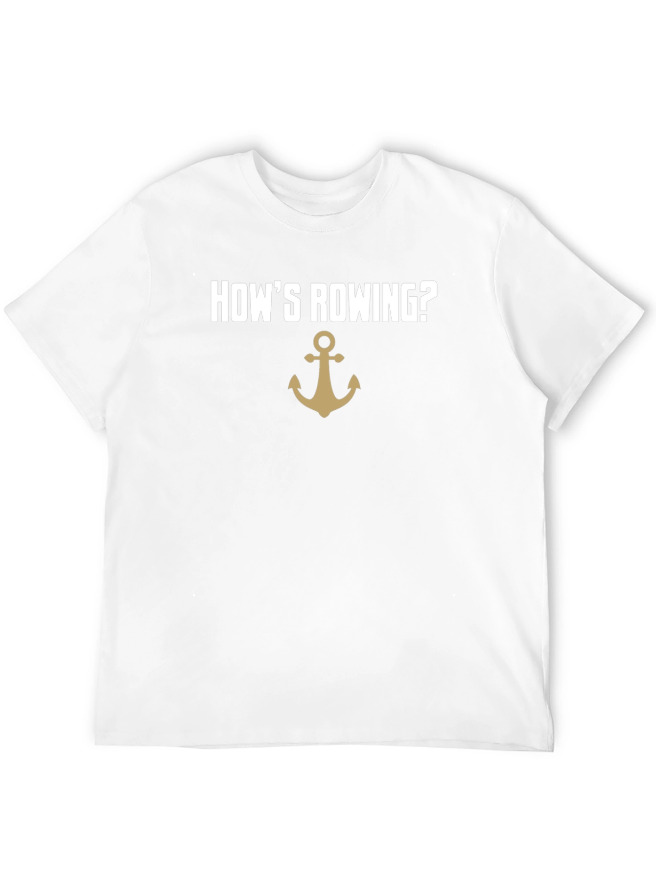 Black How's Rowing? Anchor Graphic T-Shirt view 12