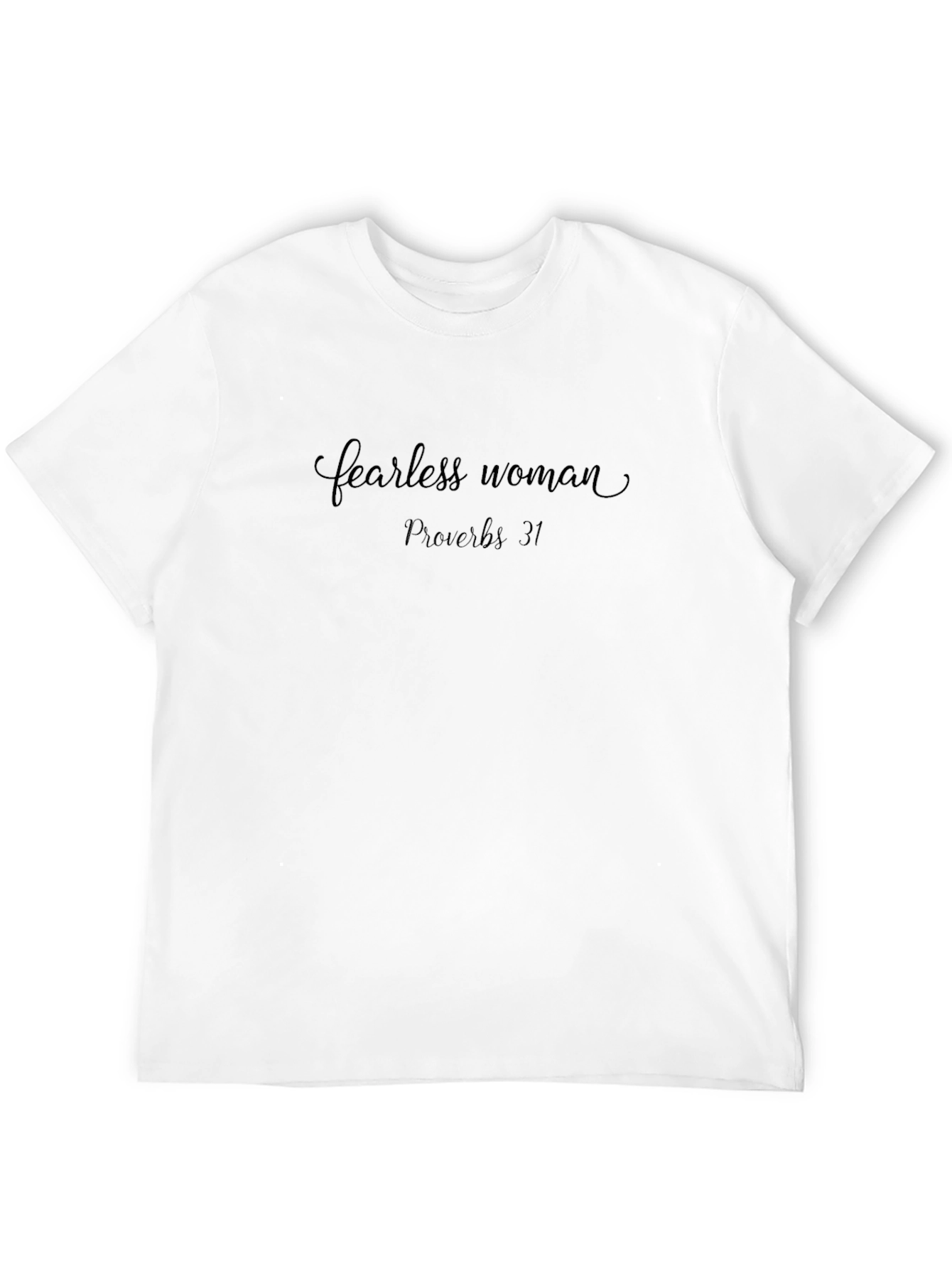 Black Fearless Woman Proverbs 31 Black T-Shirt view 12