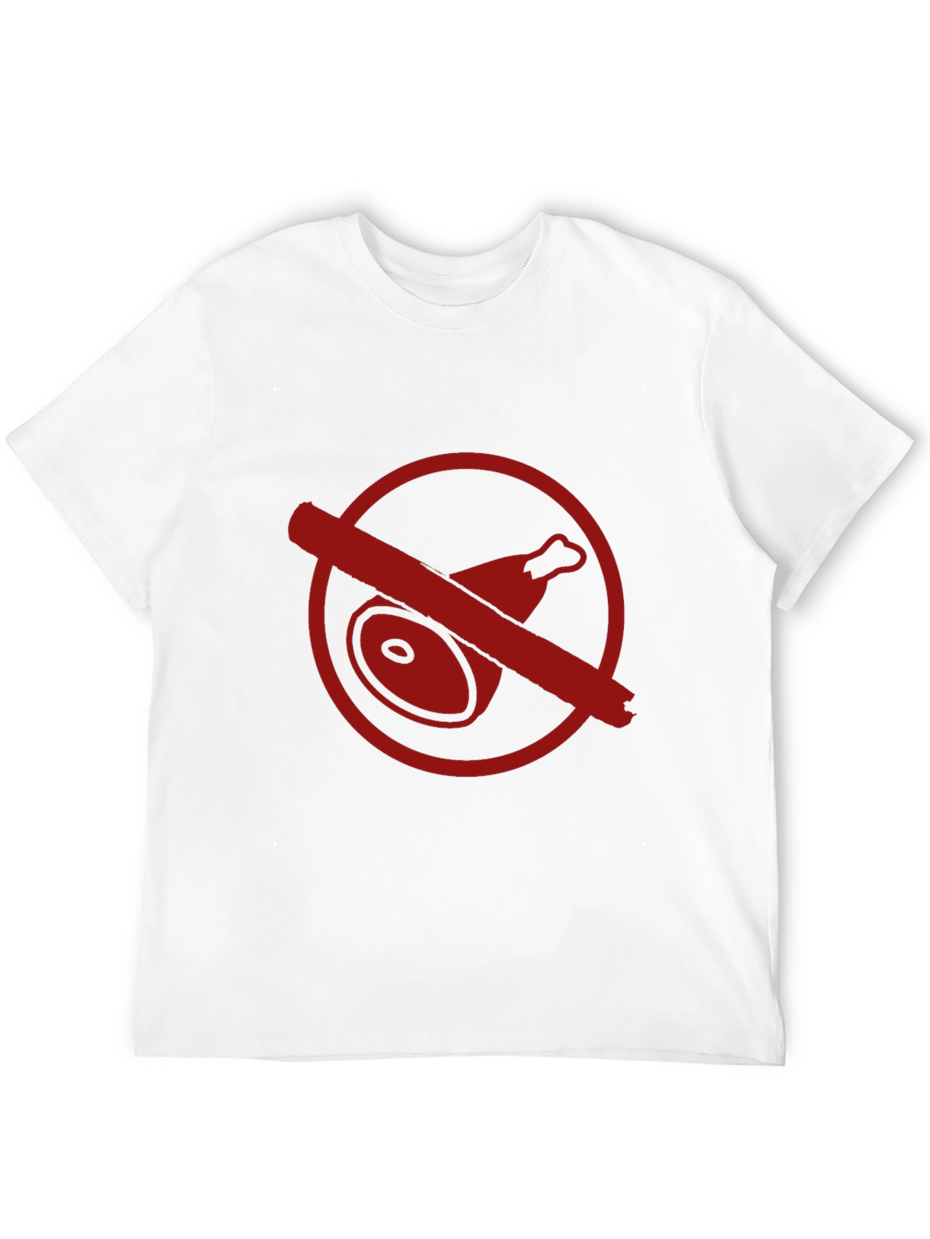 Black No Meat T-Shirt - Bold Vegetarian Style view 12