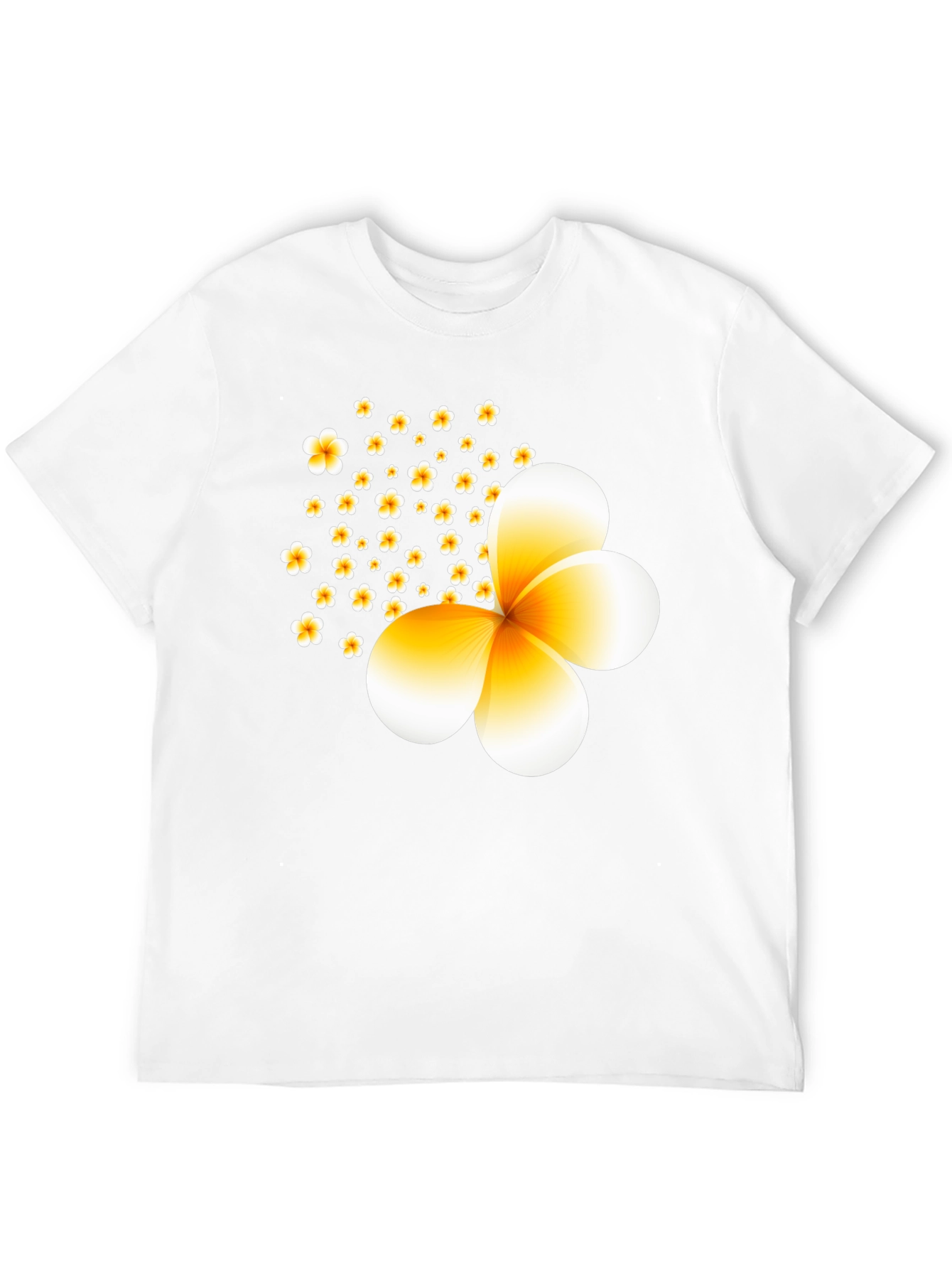 Black Floral Print Black T-Shirt view 12