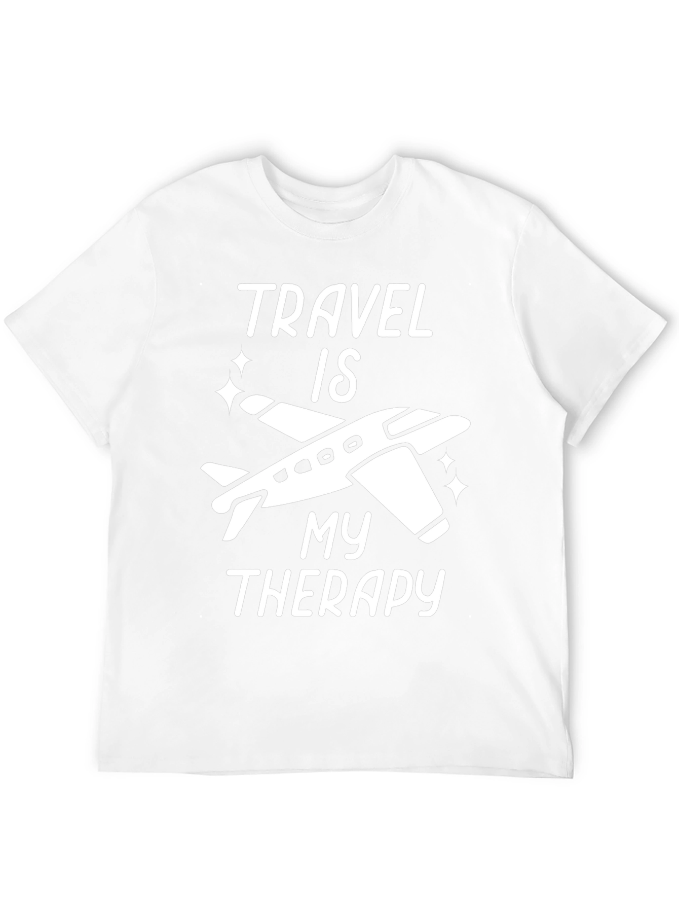 Black Travel Therapy T-Shirt view 12