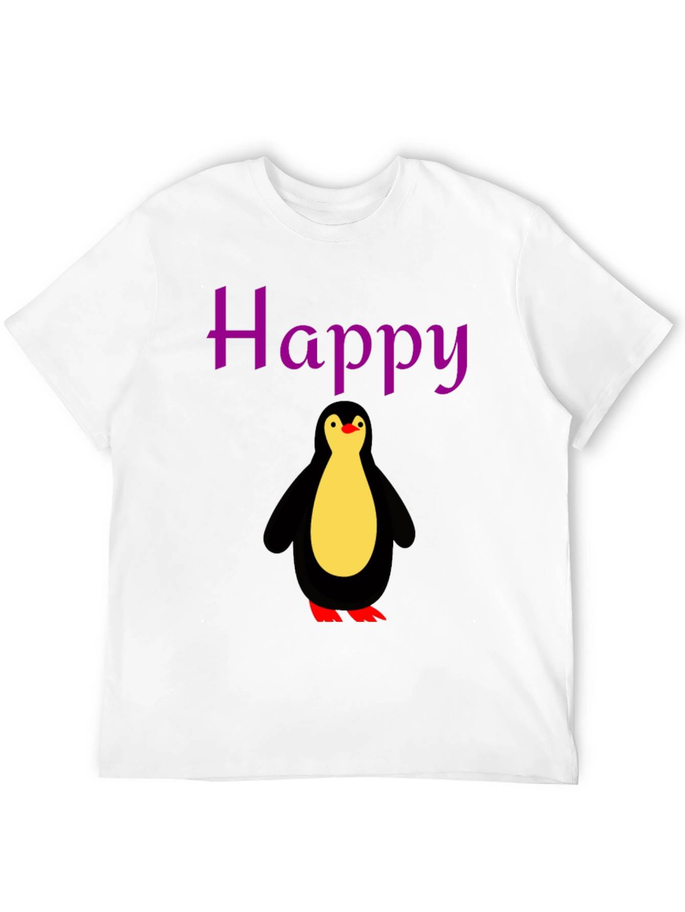 Black Happy Penguin Graphic Tee - Black view 12