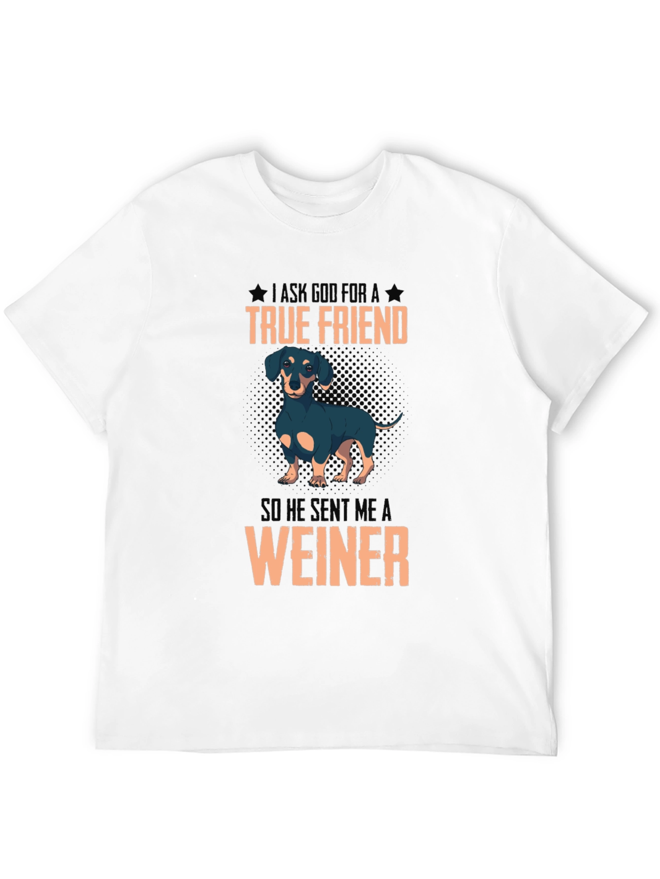 Black True Friend Dachshund T-Shirt view 12
