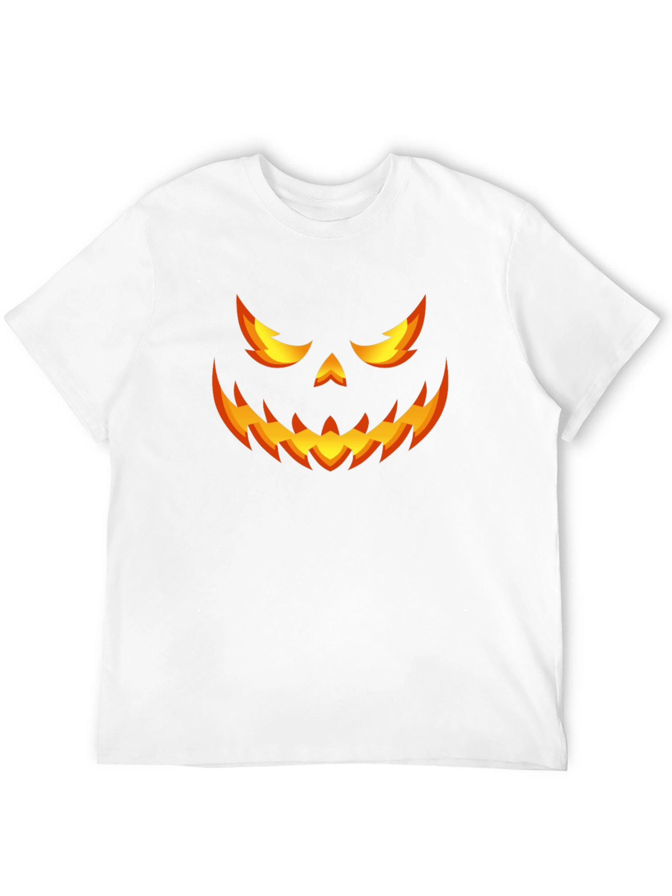Halloween Pumpkin Face Graphic Tee - 12