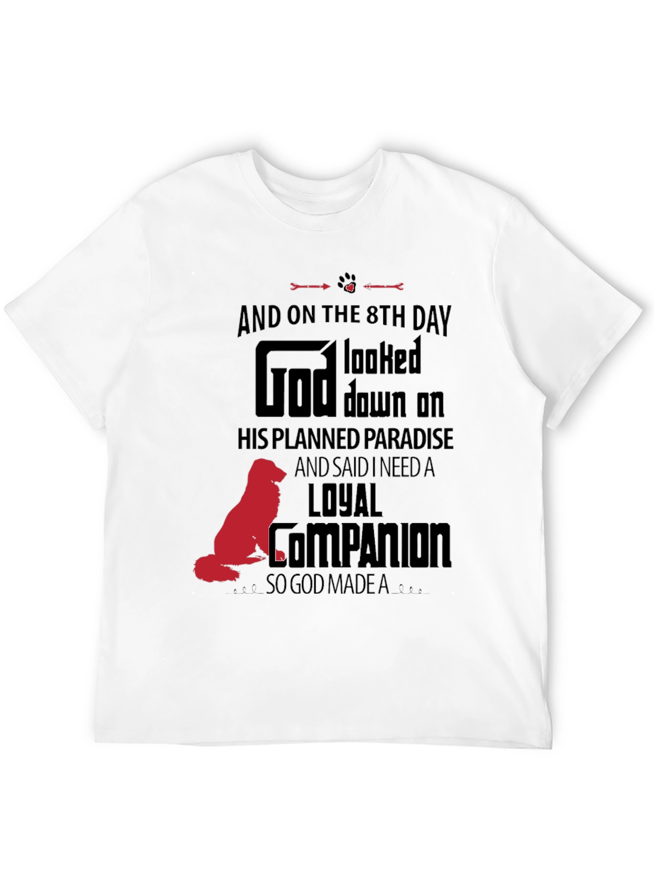 Dog Lover T-Shirt: Loyal Companion Design - 12