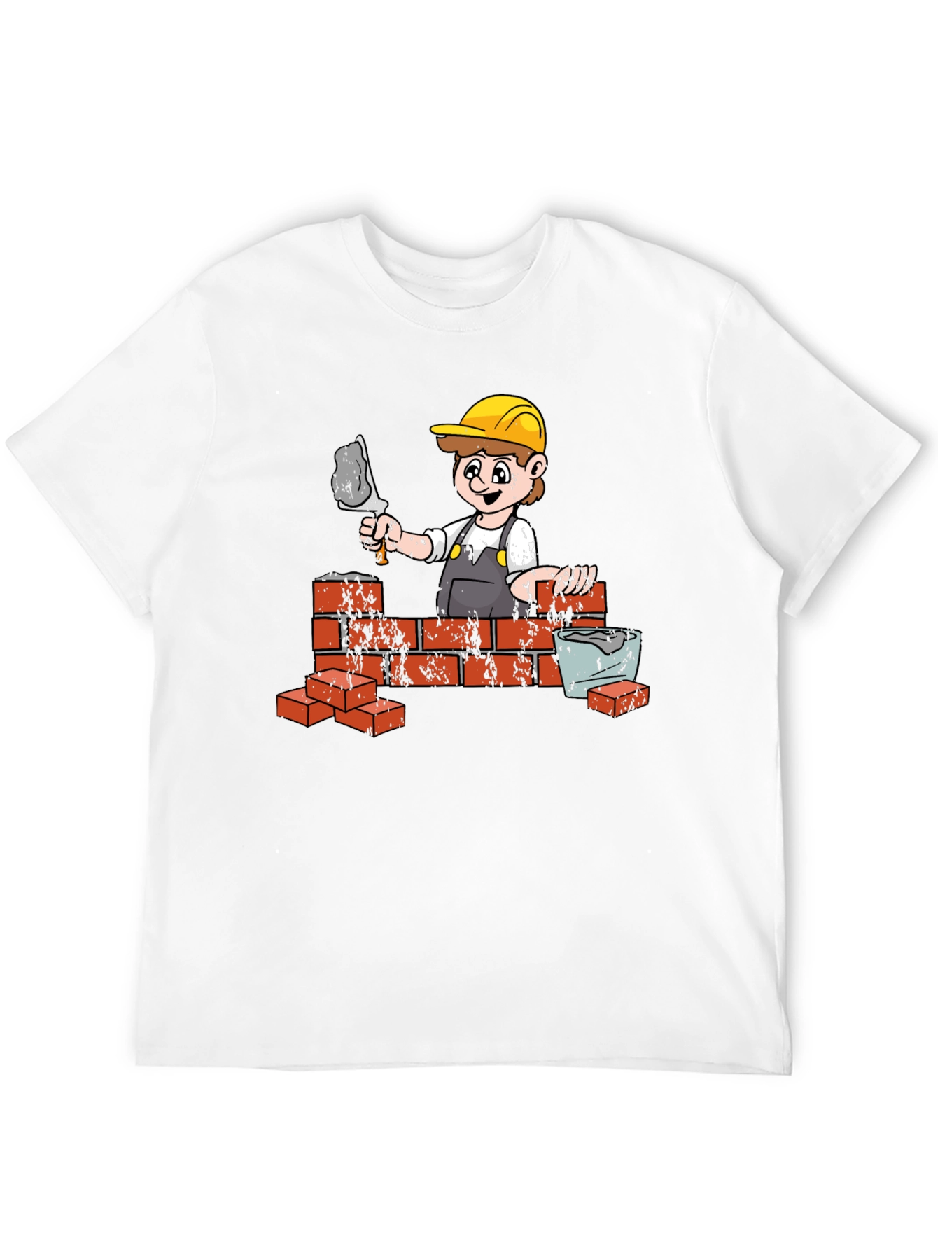 Black Construction Worker Graphic Tee view 12