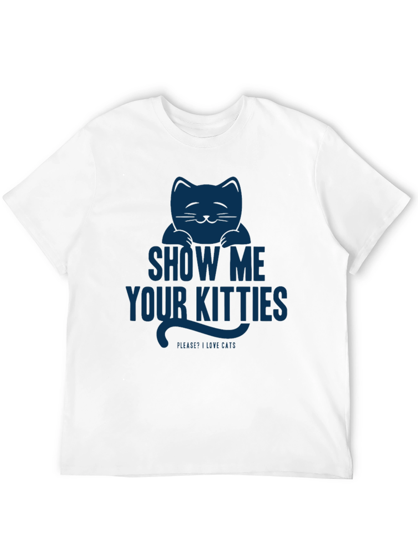 Black Show Me Your Kitties T-Shirt - Funny Cat Lover Tee view 12