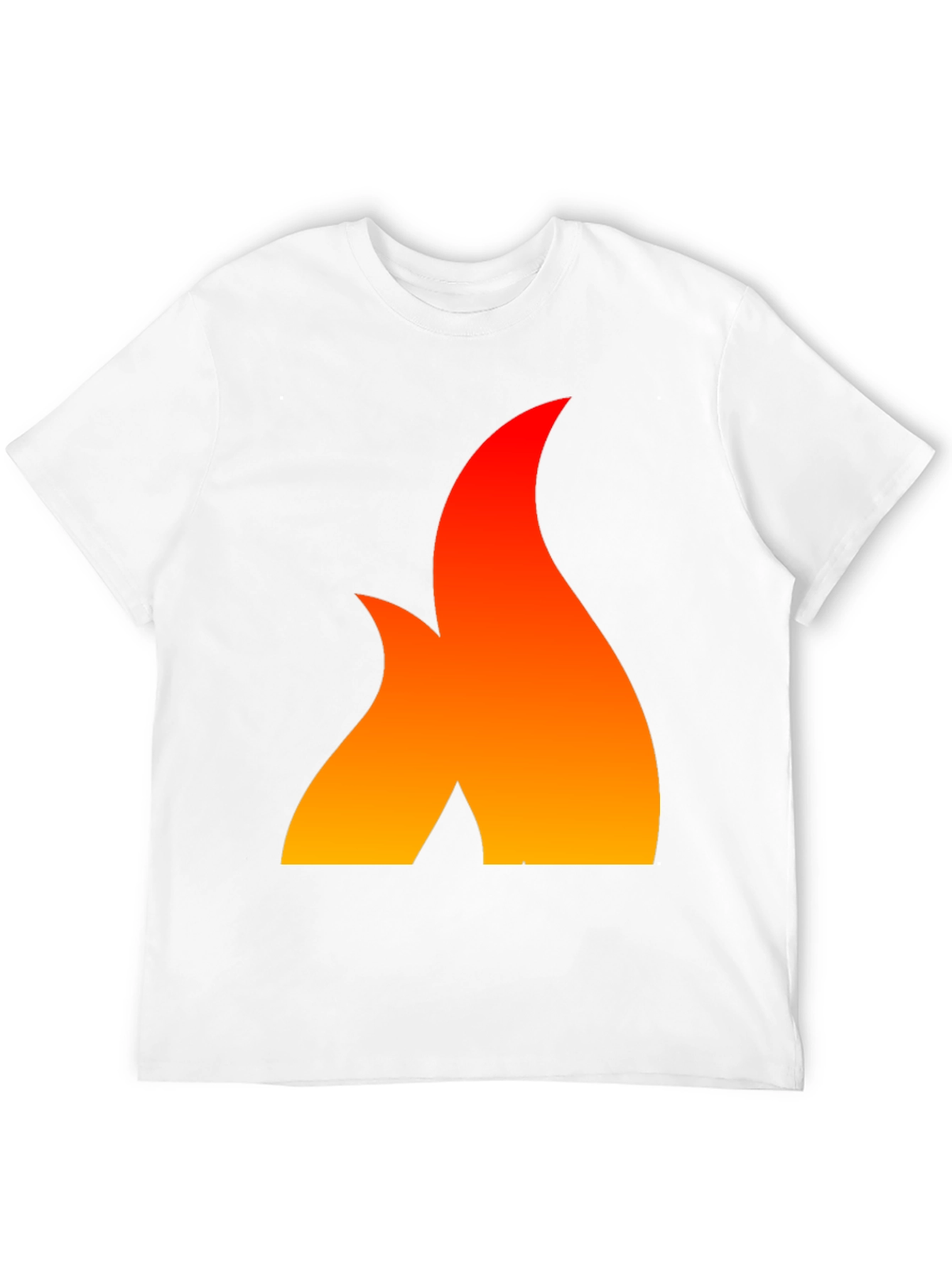Black Fiery Flame Graphic Tee - Bold Statement Shirt view 12