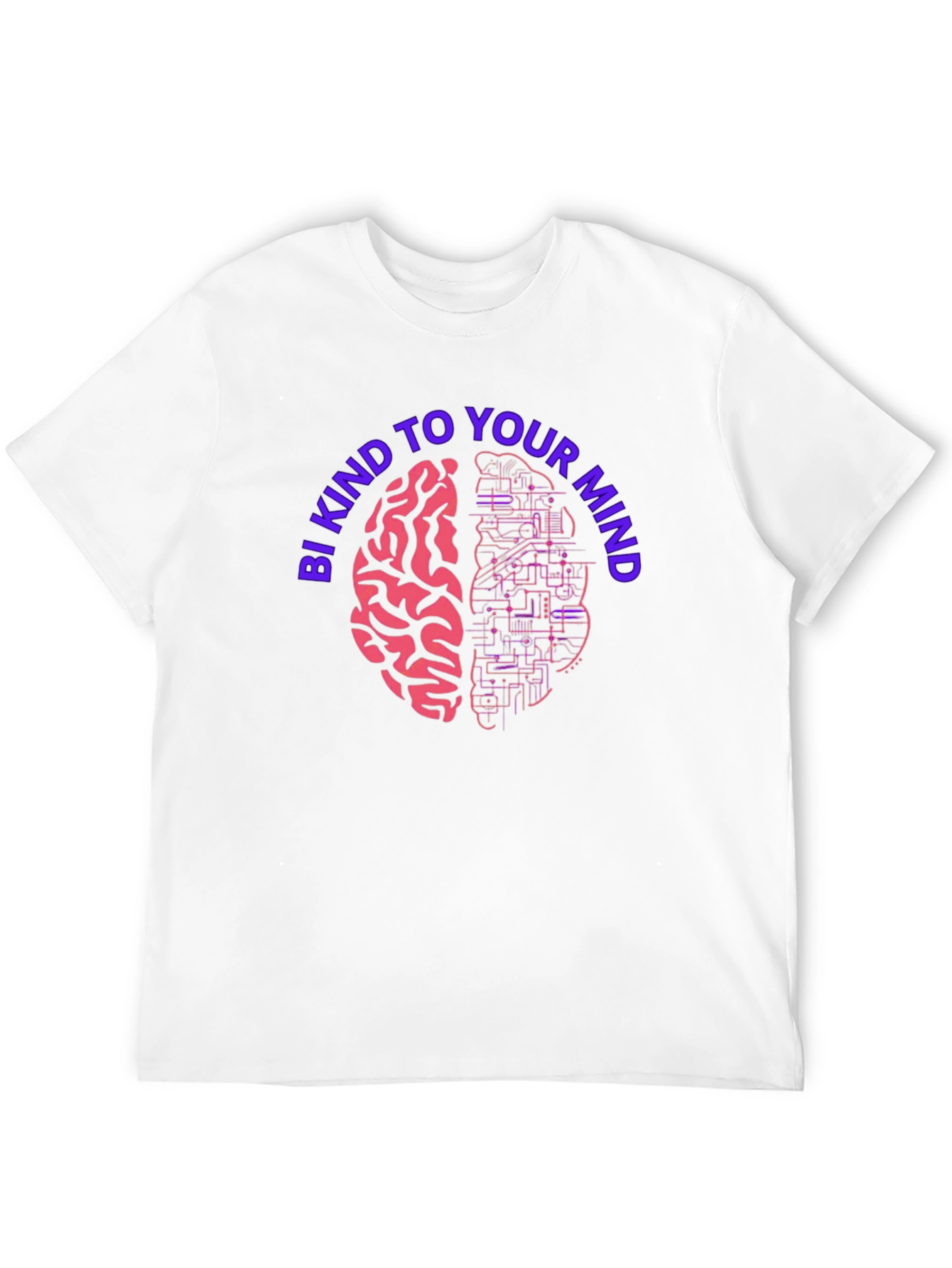 Black Be Kind To Your Mind Graphic Tee - Brain Circuit Design view 12