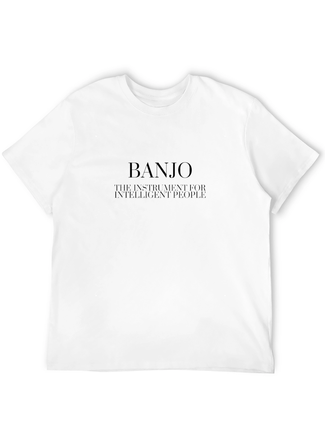 Black Banjo Instrument Tee - For Intelligent People view 12