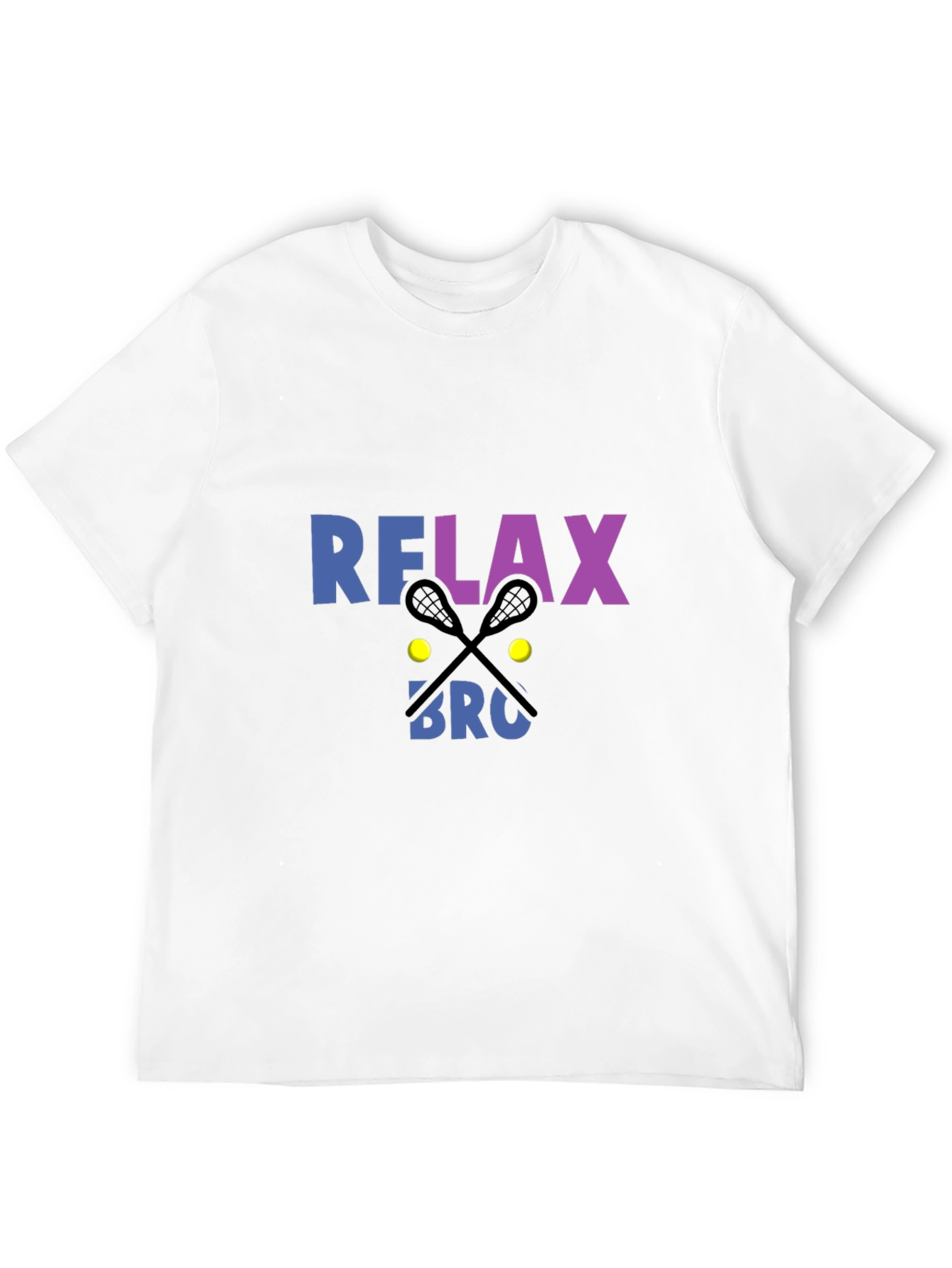 Black Relax Bro Lacrosse Graphic Tee view 12