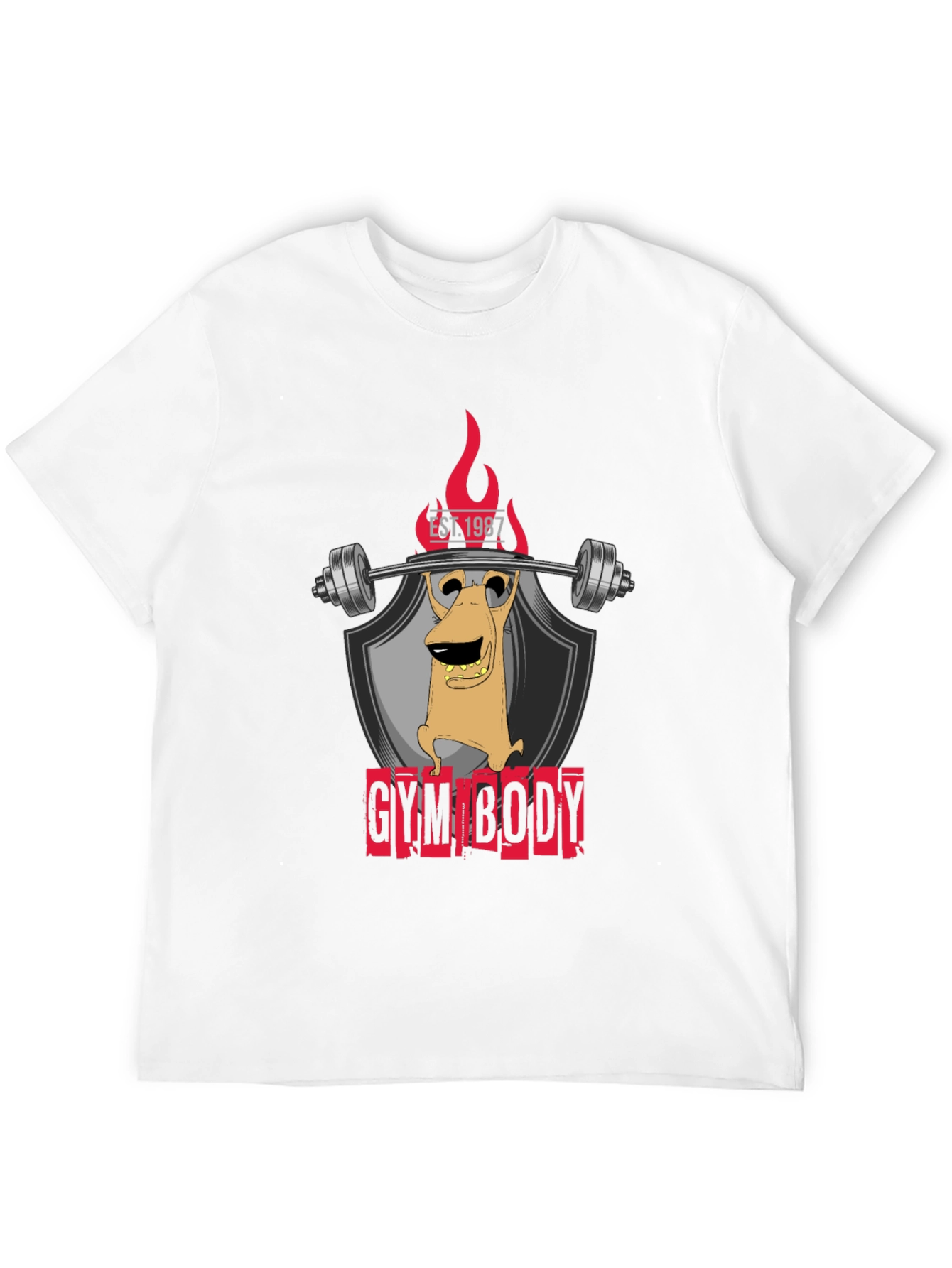 Black Gym Body Graphic Tee view 12