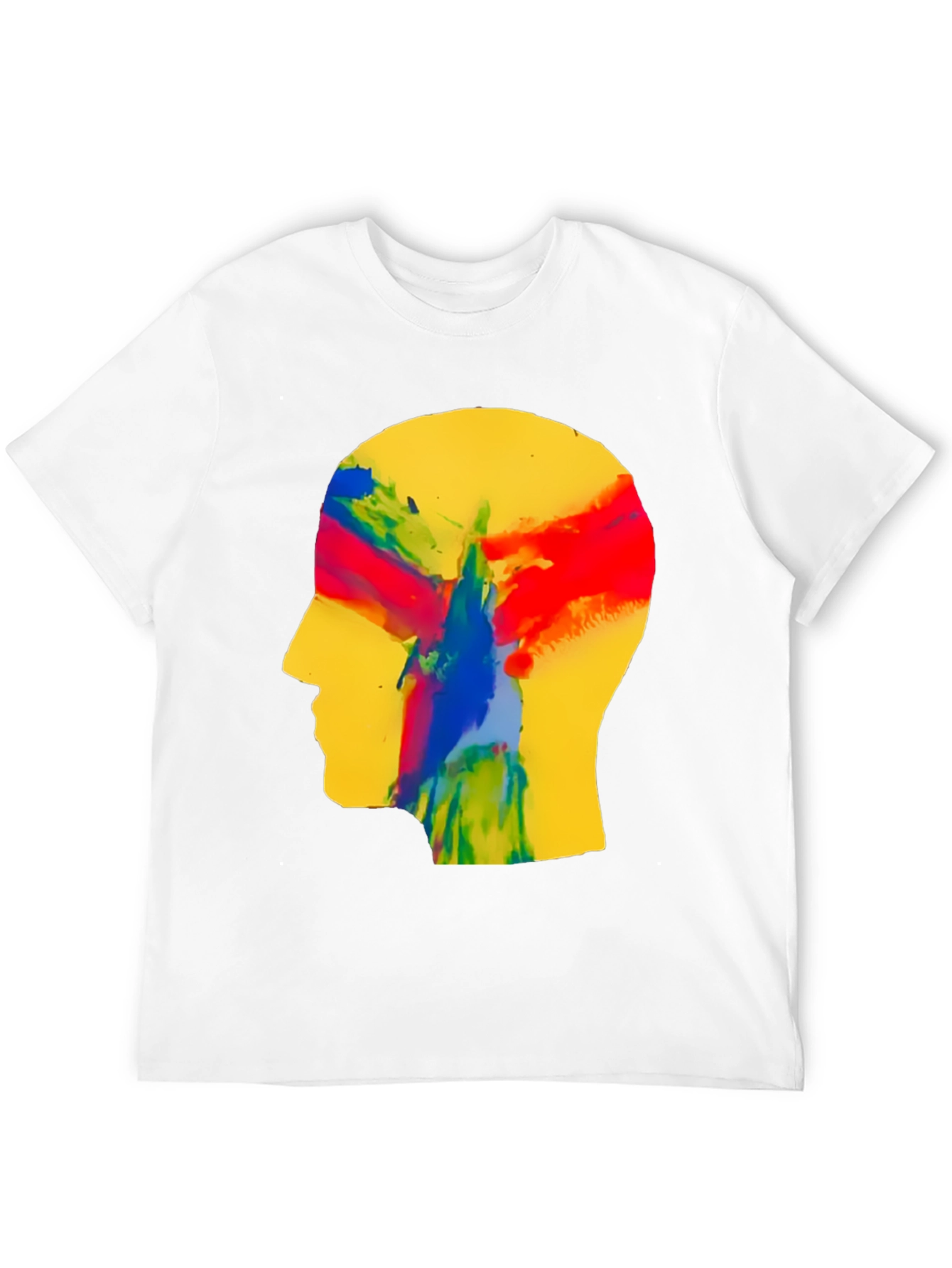 Black Abstract Mind T-Shirt - Artistic Expression view 12