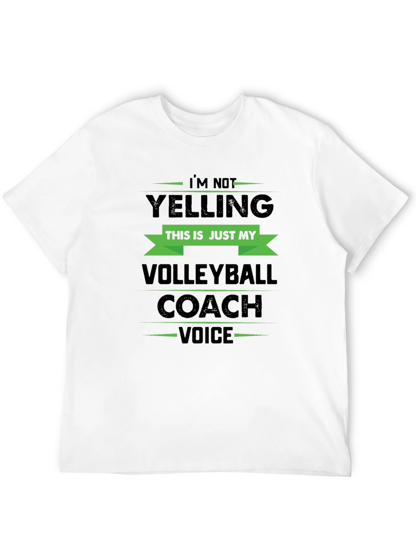 Black Volleyball Coach Voice T-Shirt view 12