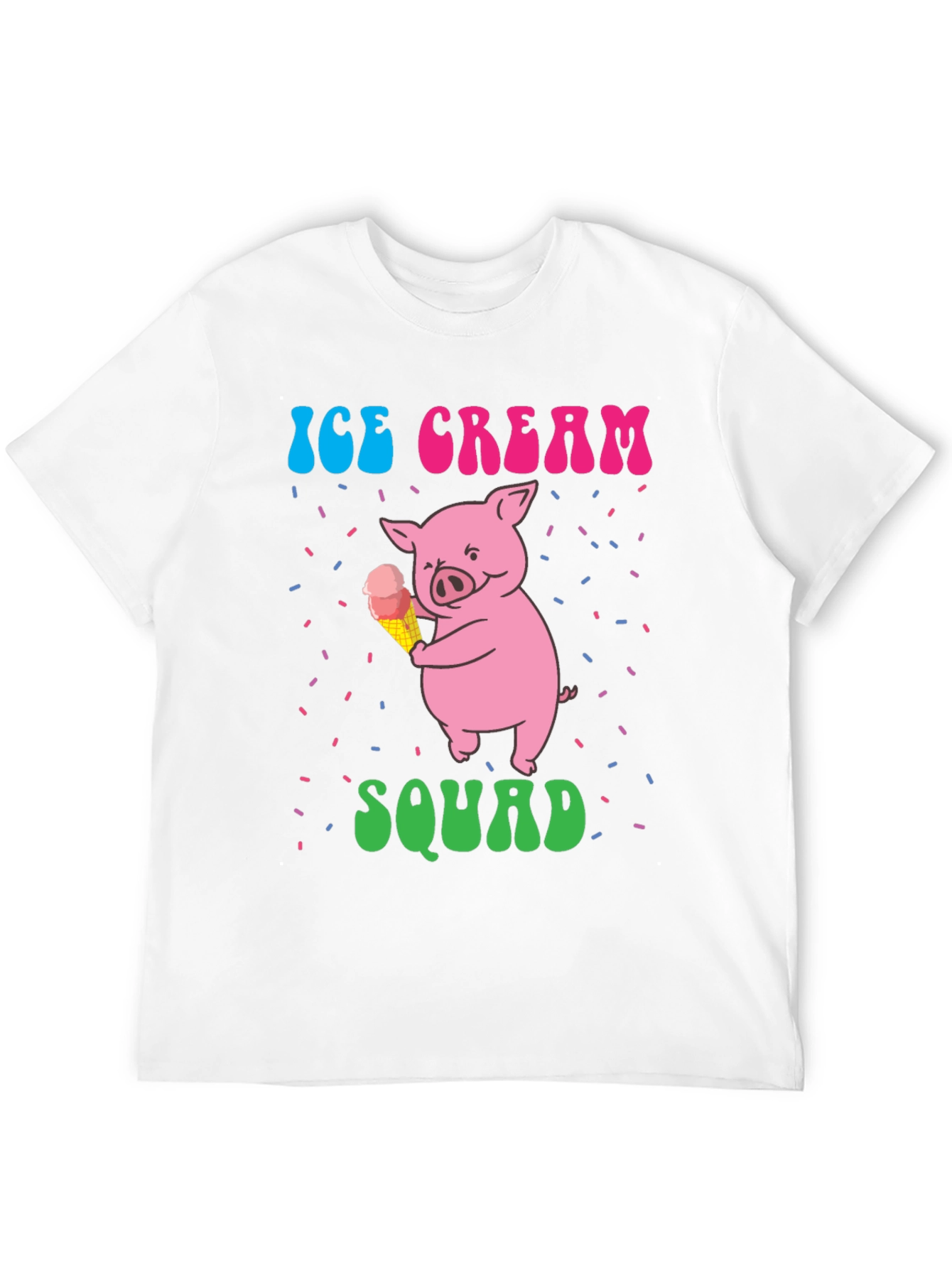 Black Ice Cream Pig Squad Tee view 12
