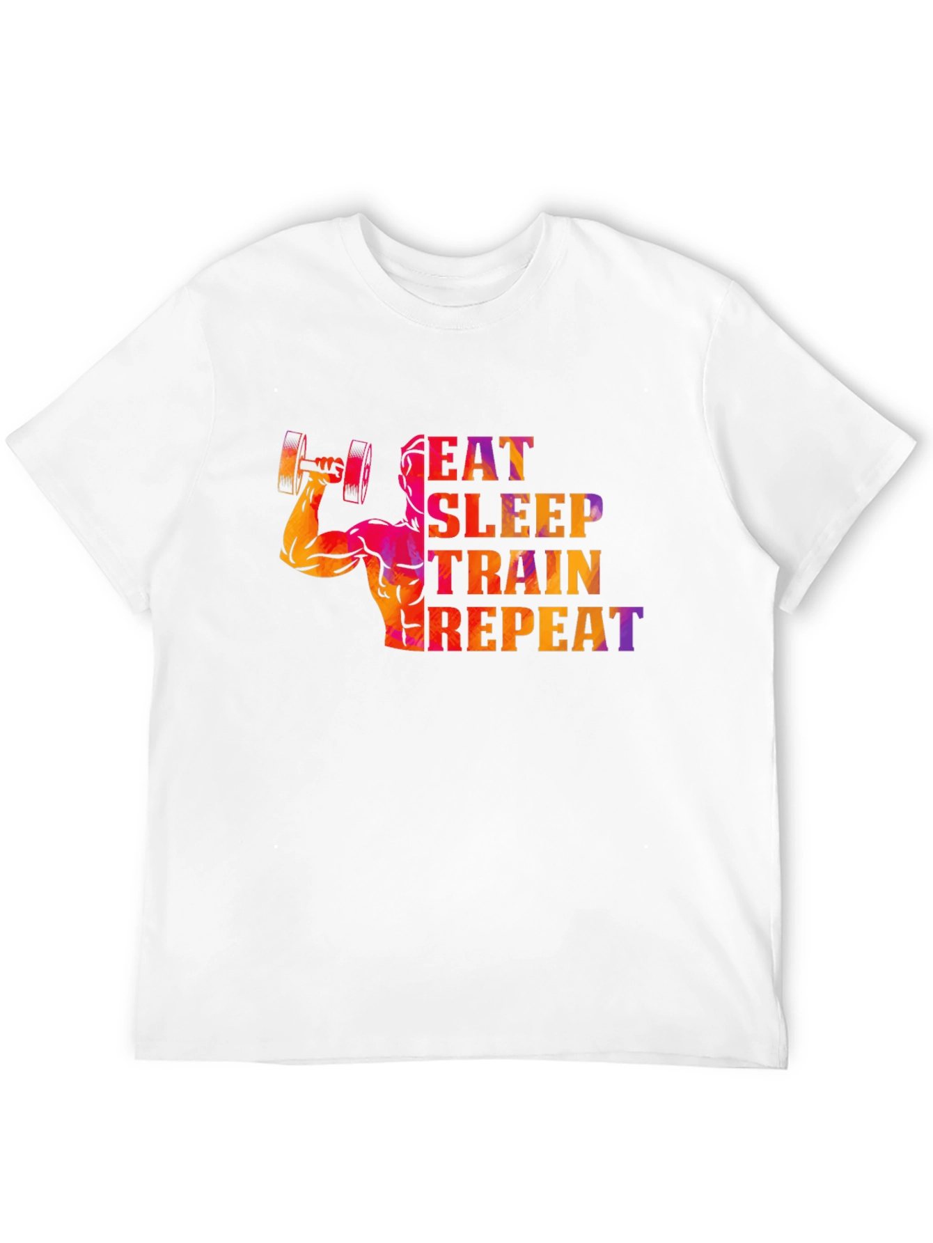 Eat Sleep Train Repeat Fitness T-Shirt - 12