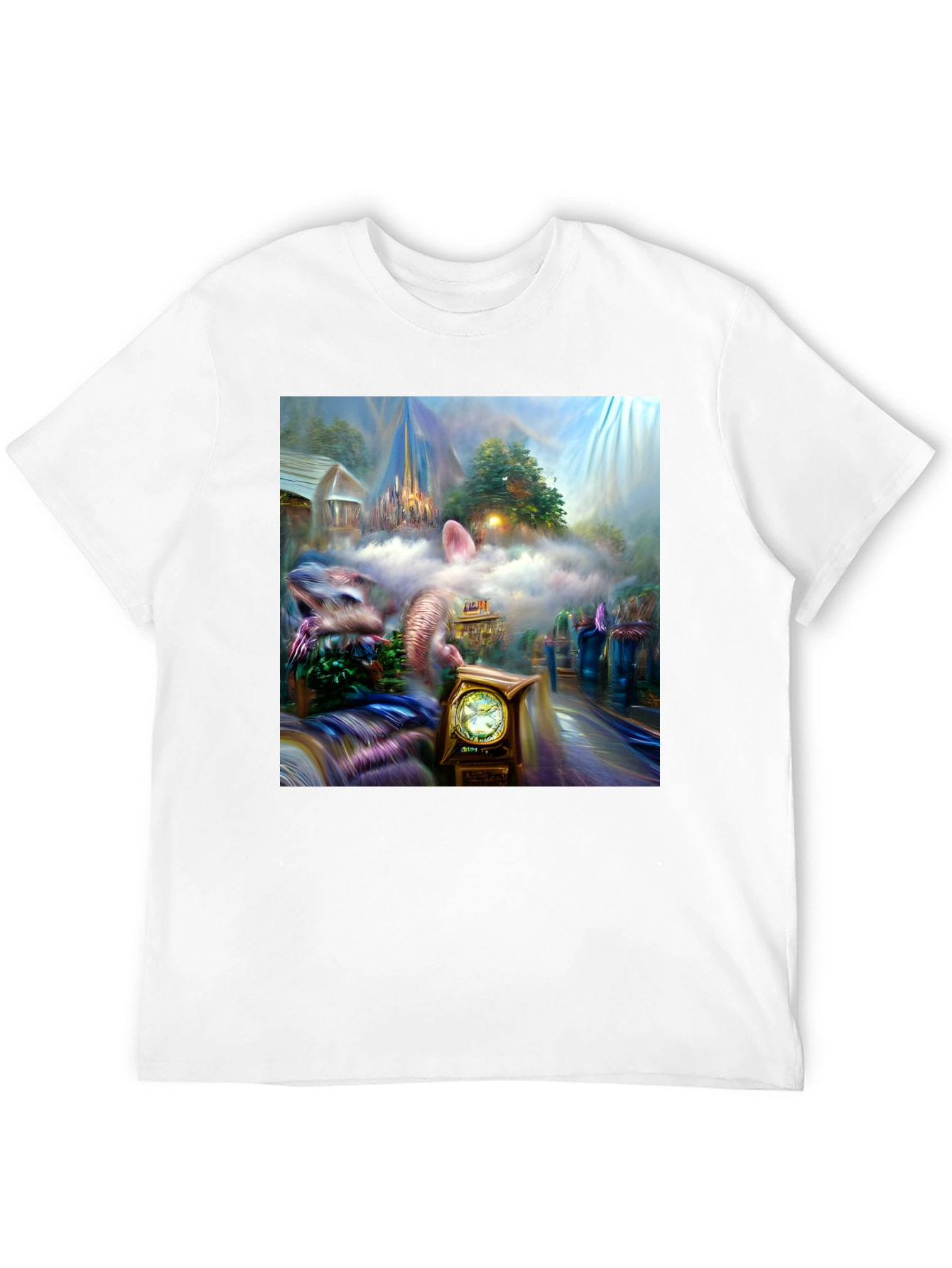 Black Surreal Fantasy T-Shirt view 12