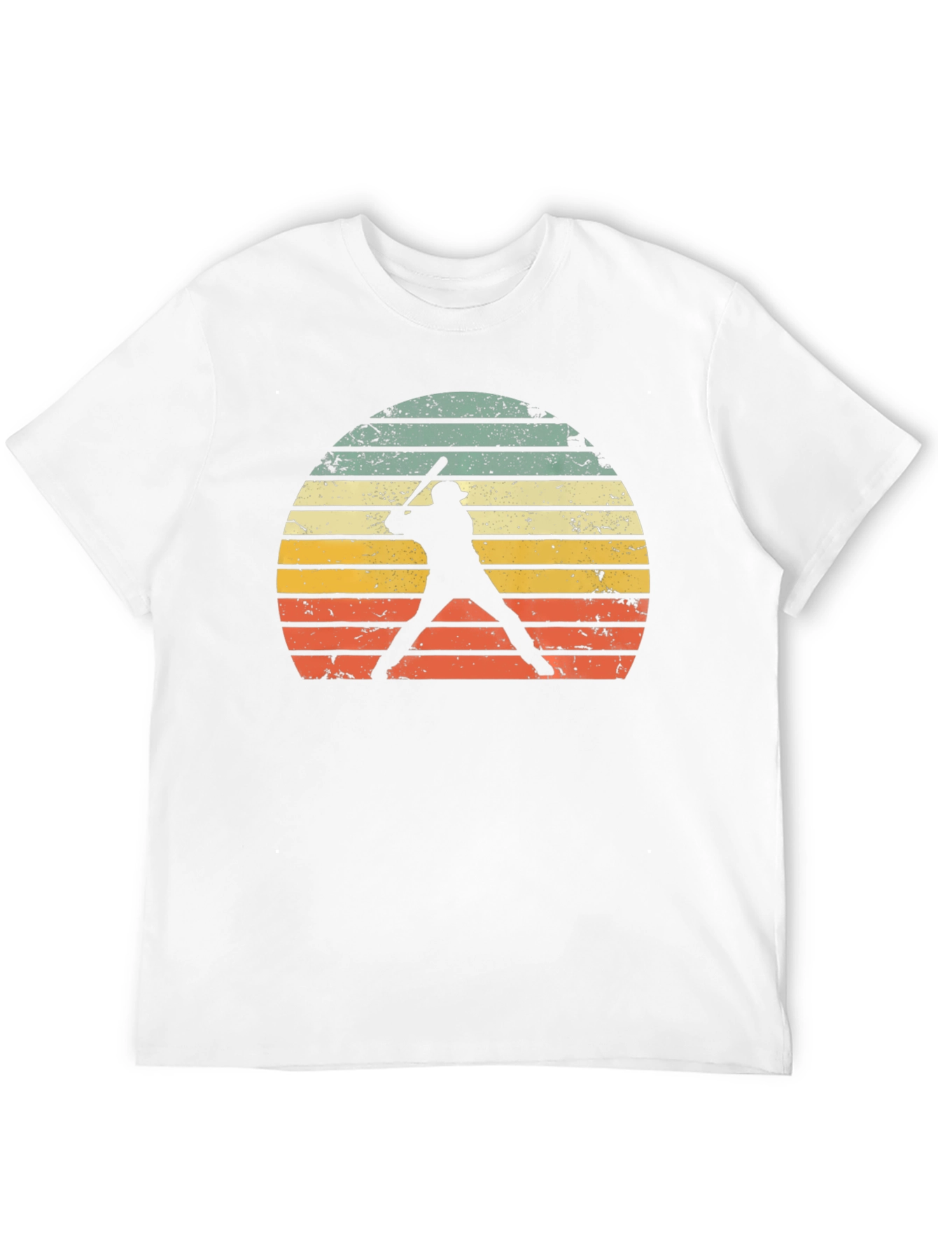 Black Vintage Baseball Player Sunset Graphic Tee view 12