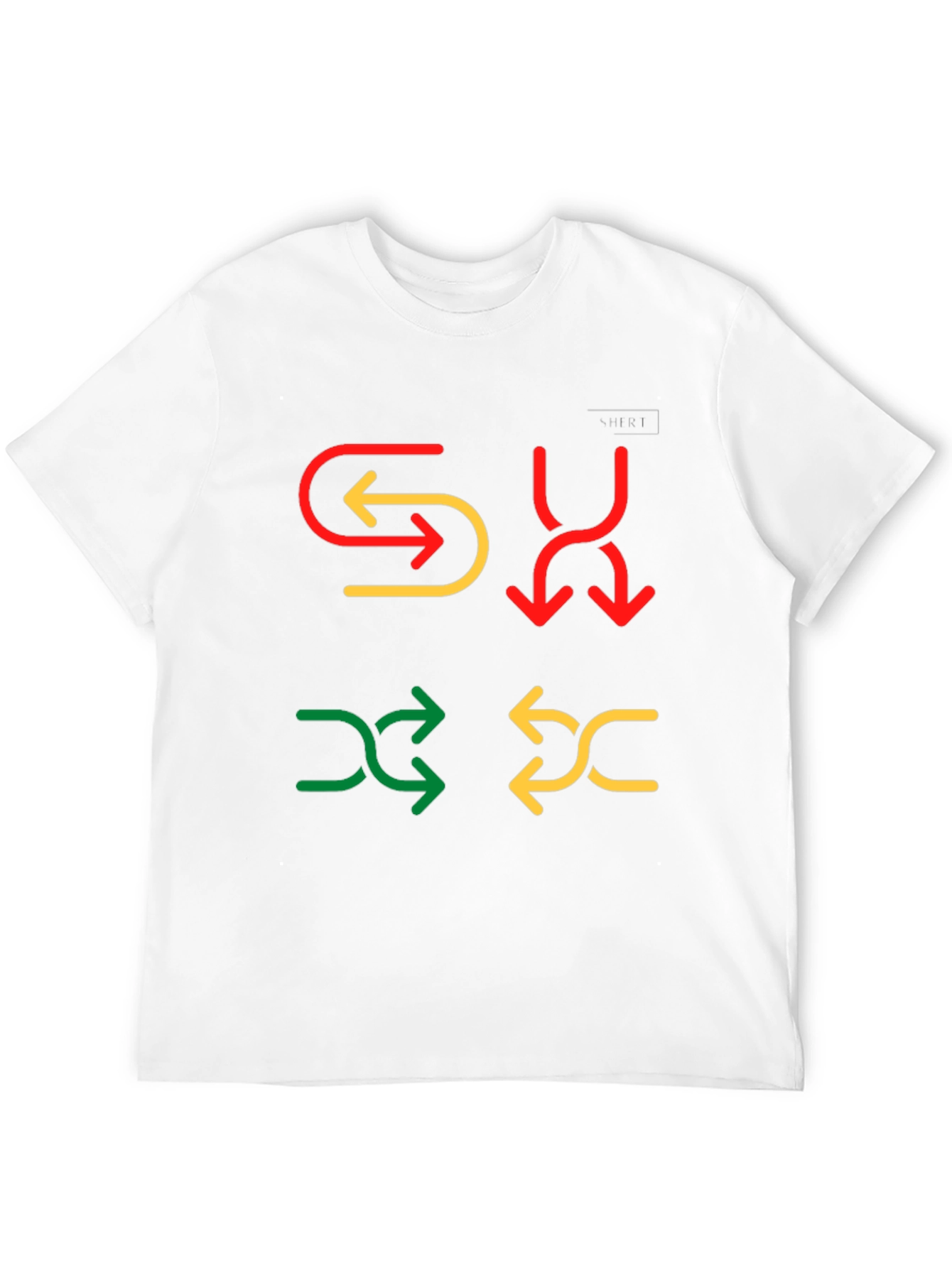 Black Colorful Arrow Graphic Print Tee view 12