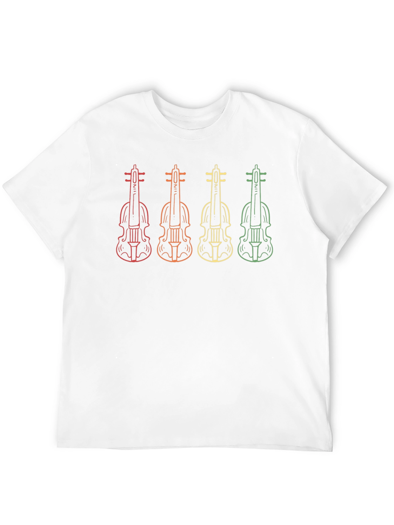 Black Retro Violin Graphic Tee - Music Lover Shirt view 12