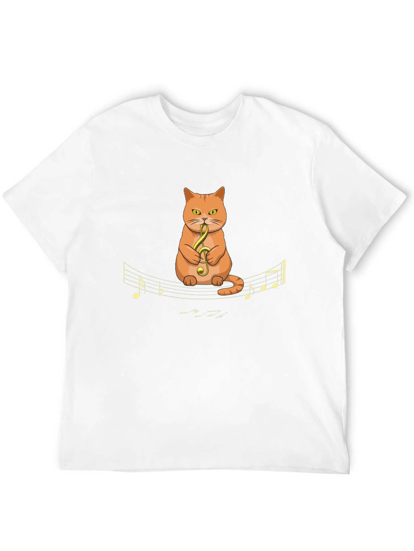 Black Musical Cat T-Shirt - Quirky Graphic Tee view 12