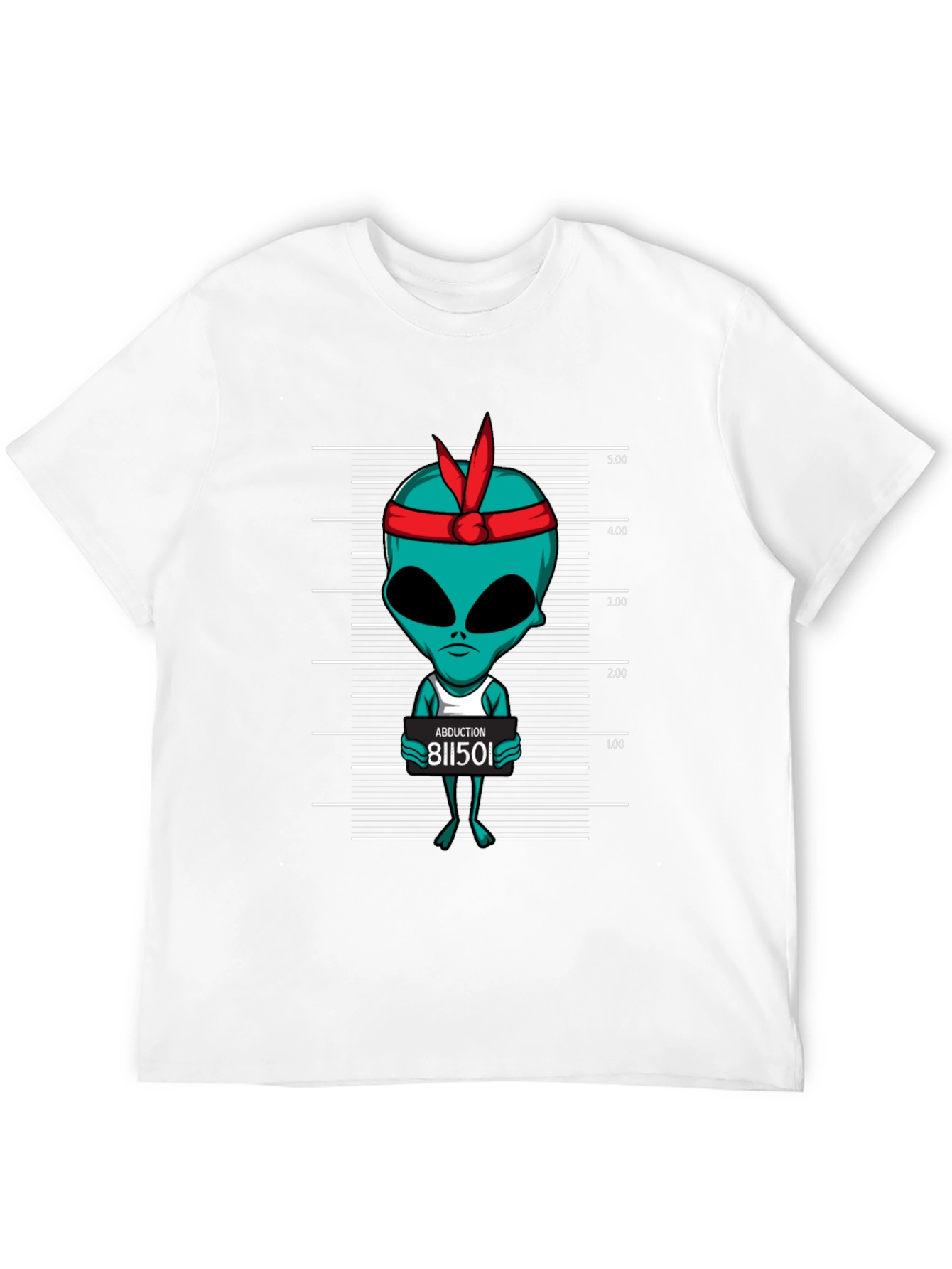 Black Alien Mugshot Graphic Tee - Abduction T-Shirt view 12