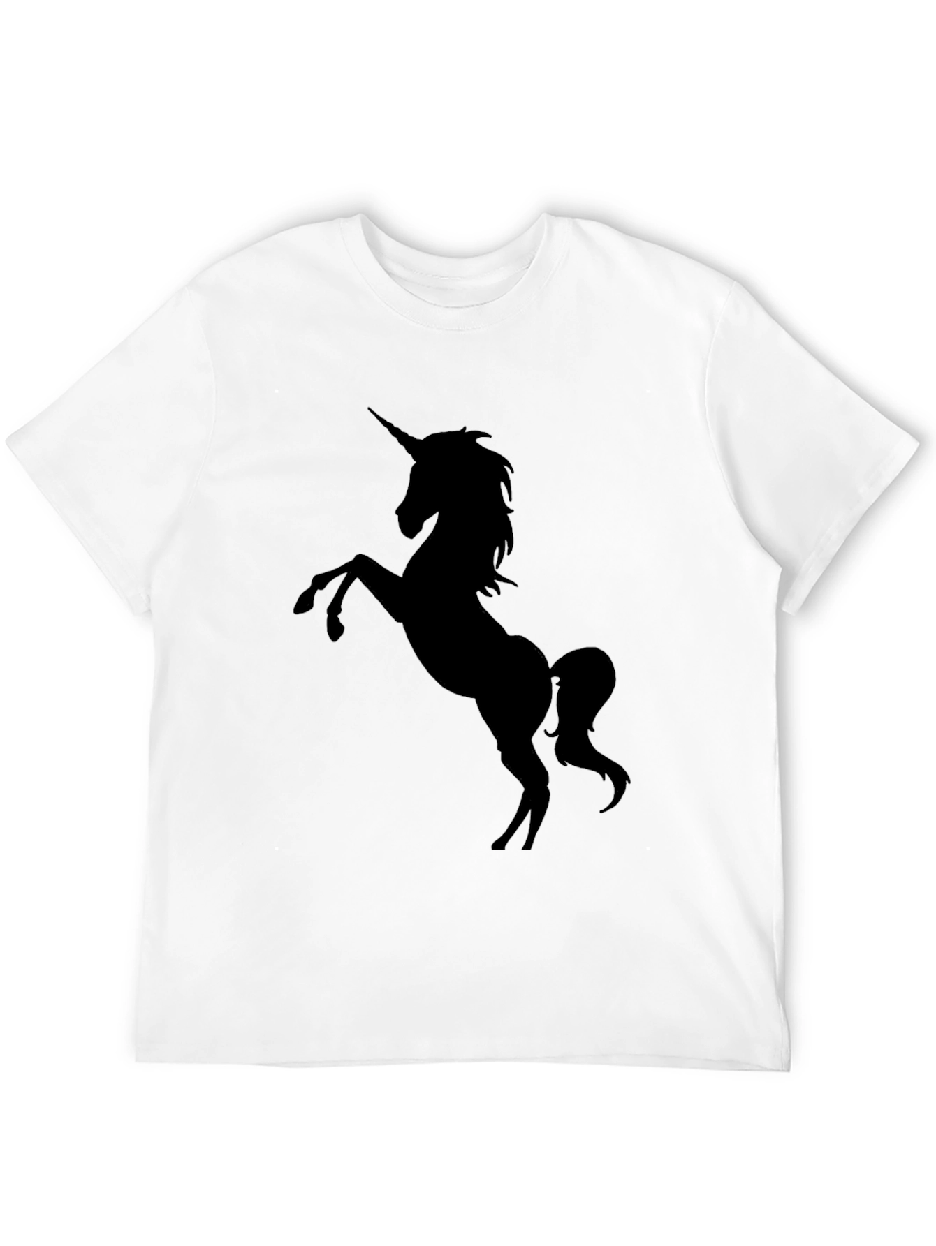 Black Unicorn Graphic Tee - Black Cotton T-Shirt view 12