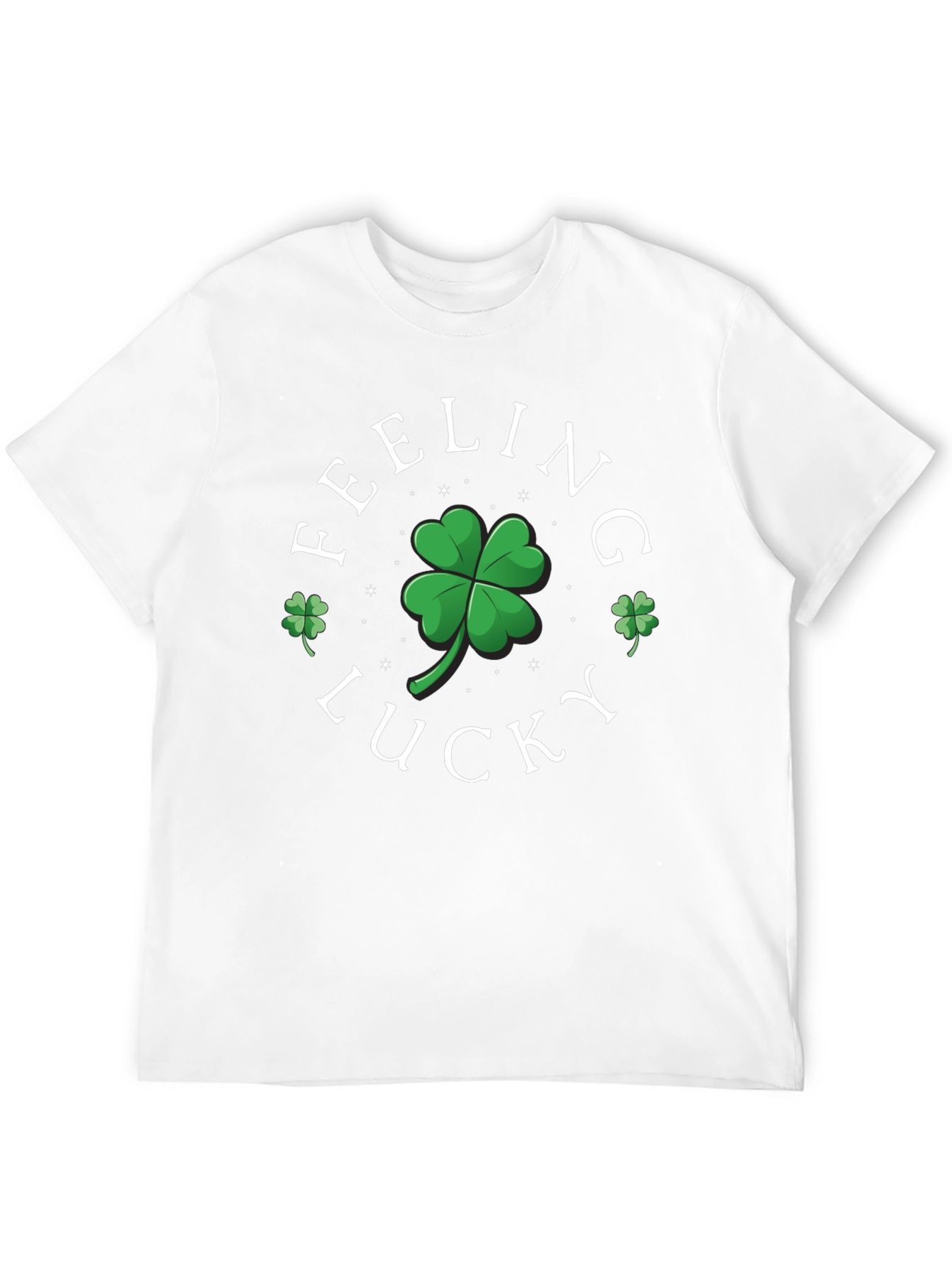 Black Feeling Lucky Shamrock Graphic Tee view 12