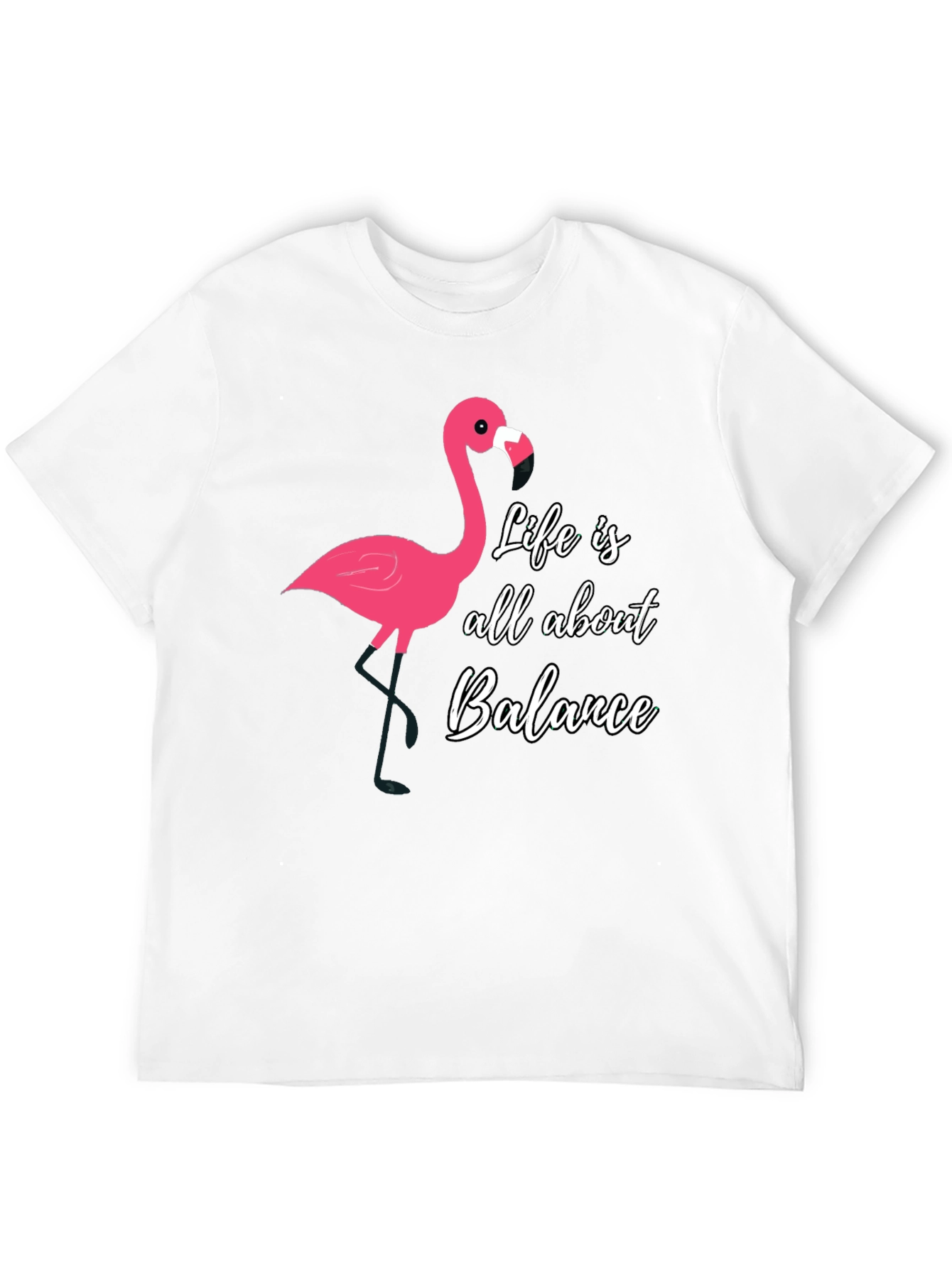 Black Life Balance Flamingo Graphic Tee - Men's view 12