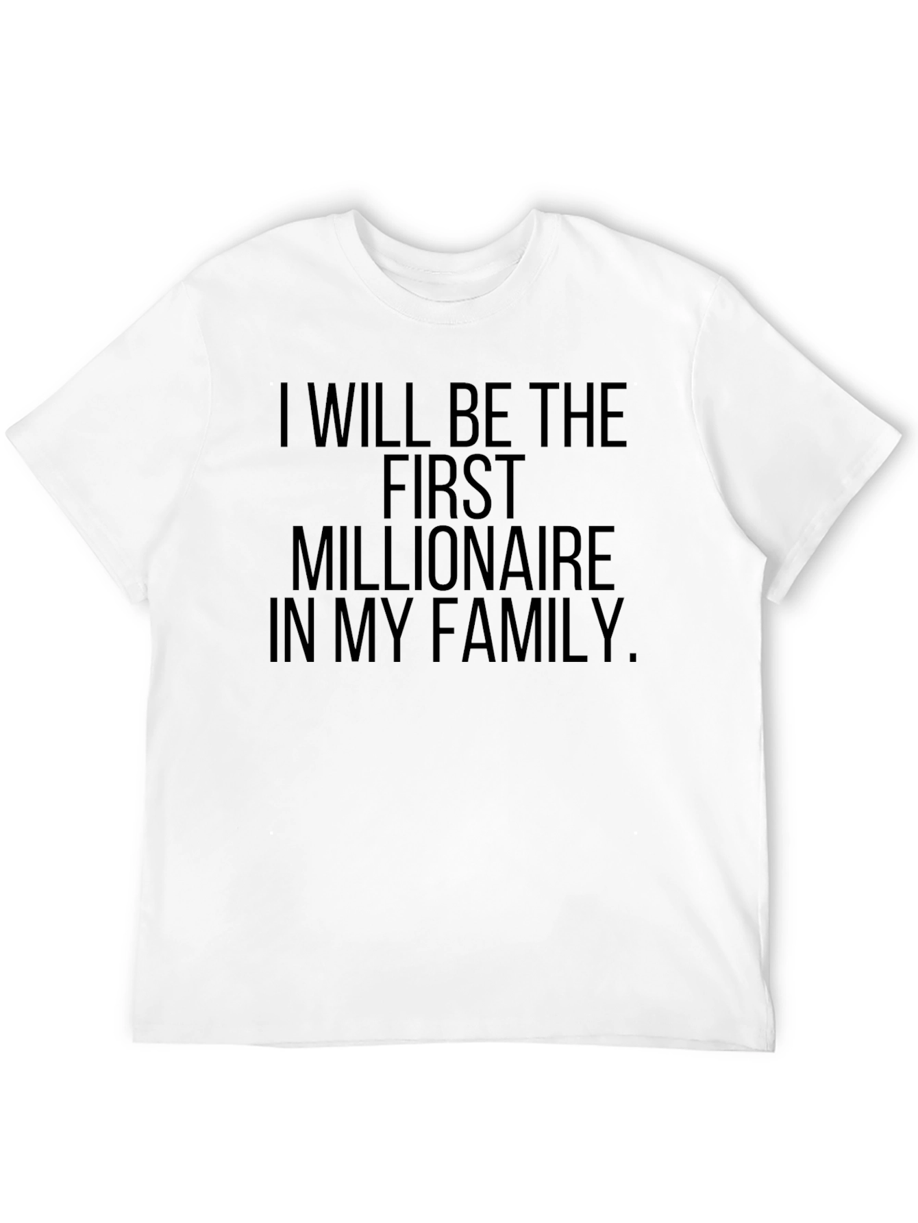 Black First Millionaire in My Family T-Shirt view 12
