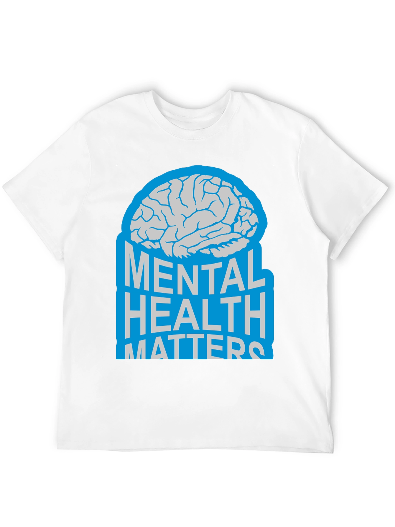 Black Mental Health Matters Brain Graphic T-Shirt view 12