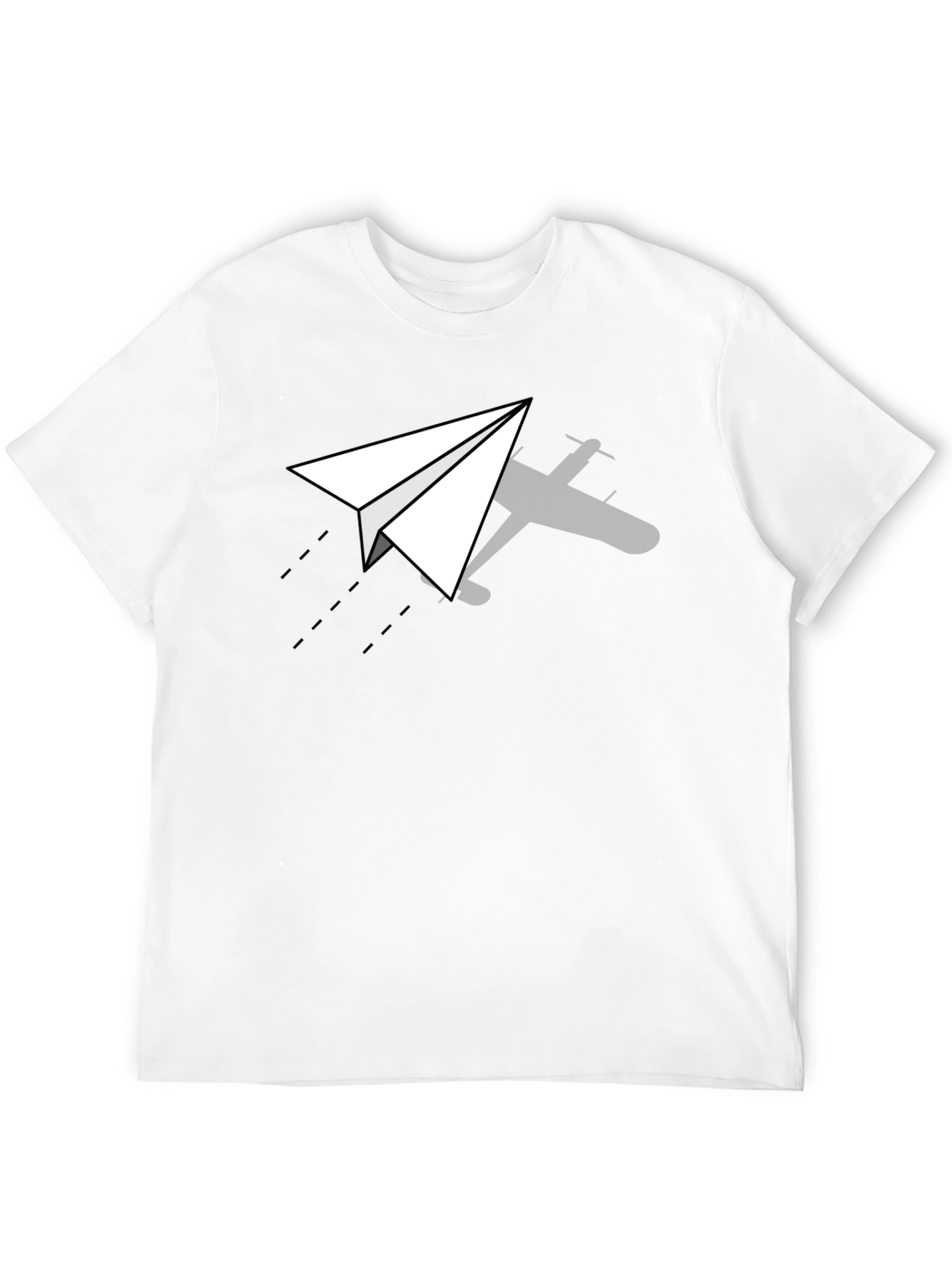 Paper Airplane Graphic Tee - Black T-Shirt - 12